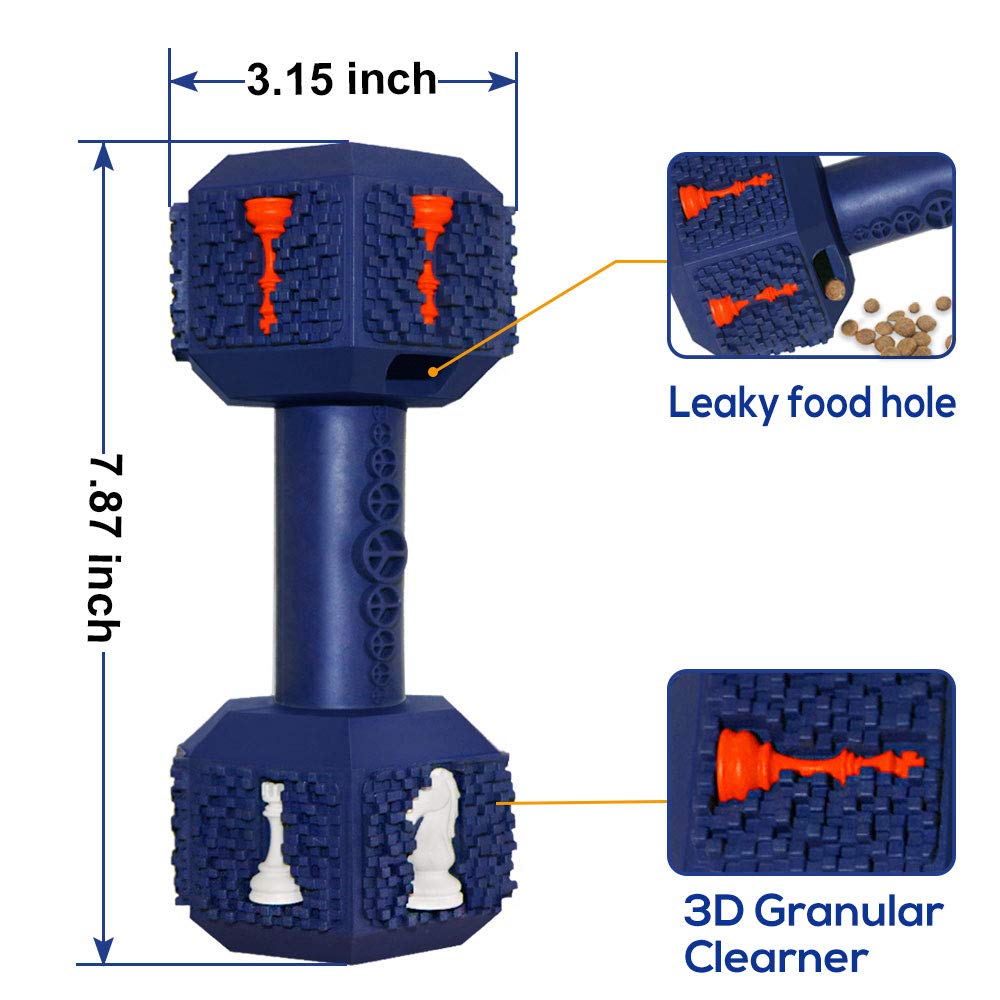 **Upgrade Mango Dumbbell Dog Toys for Aggressive Chewers – Durable Natural Rubber Chew Toy for Large & Medium Dogs – Interactive Dog Toy for Boredom Relief & Mental Stimulation – Perfect for Playtime, Training & Teething Relief**