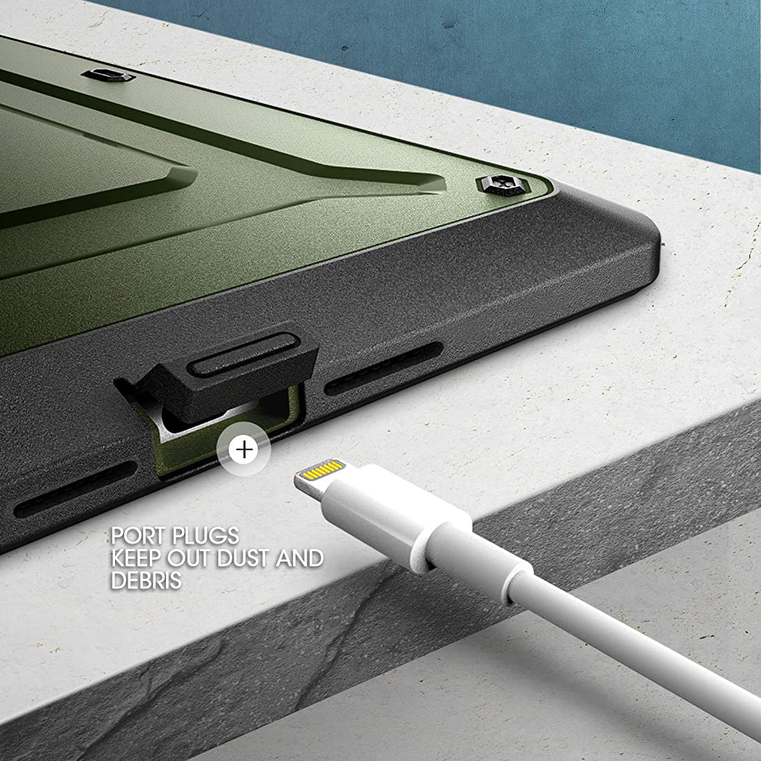 iPad 10.2 Inch Unicorn Beetle PRO Rugged Case - Dark Green Protective Cover for iPad 8th/9th Gen | Shockproof, Drop Protection | Perfect for Outdoor, Construction & Travel Use
