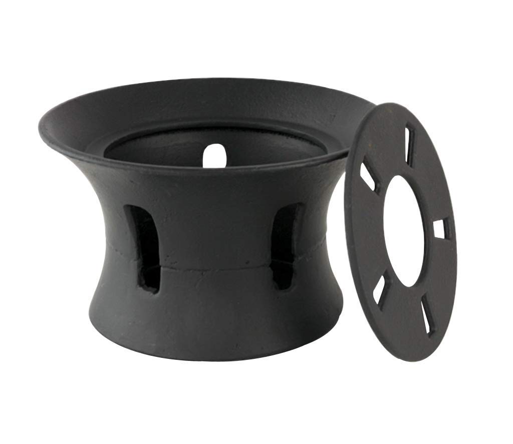 Premium Cast Iron Teapot Warmer - Traditional Japanese Teapot Holder Stand in Black - Perfect for Tea Ceremonies, Home Decor & Gift Giving