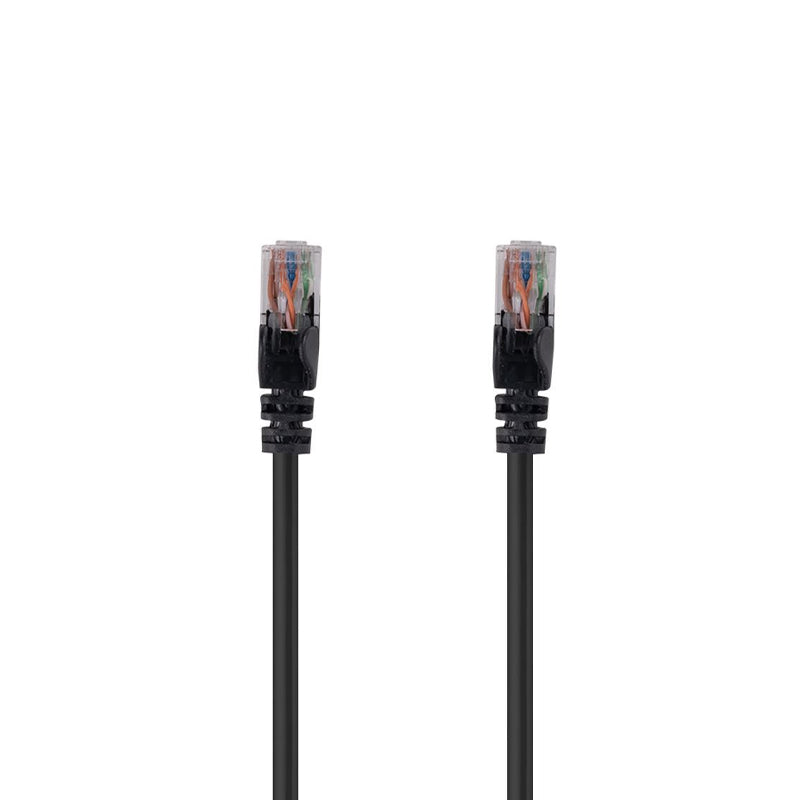 Premium Cat6 Ethernet Cable 0.3M (1ft) Black UTP Patch Cord - High-Speed Internet & Network Connection for Home Office, Gaming, and Streaming
