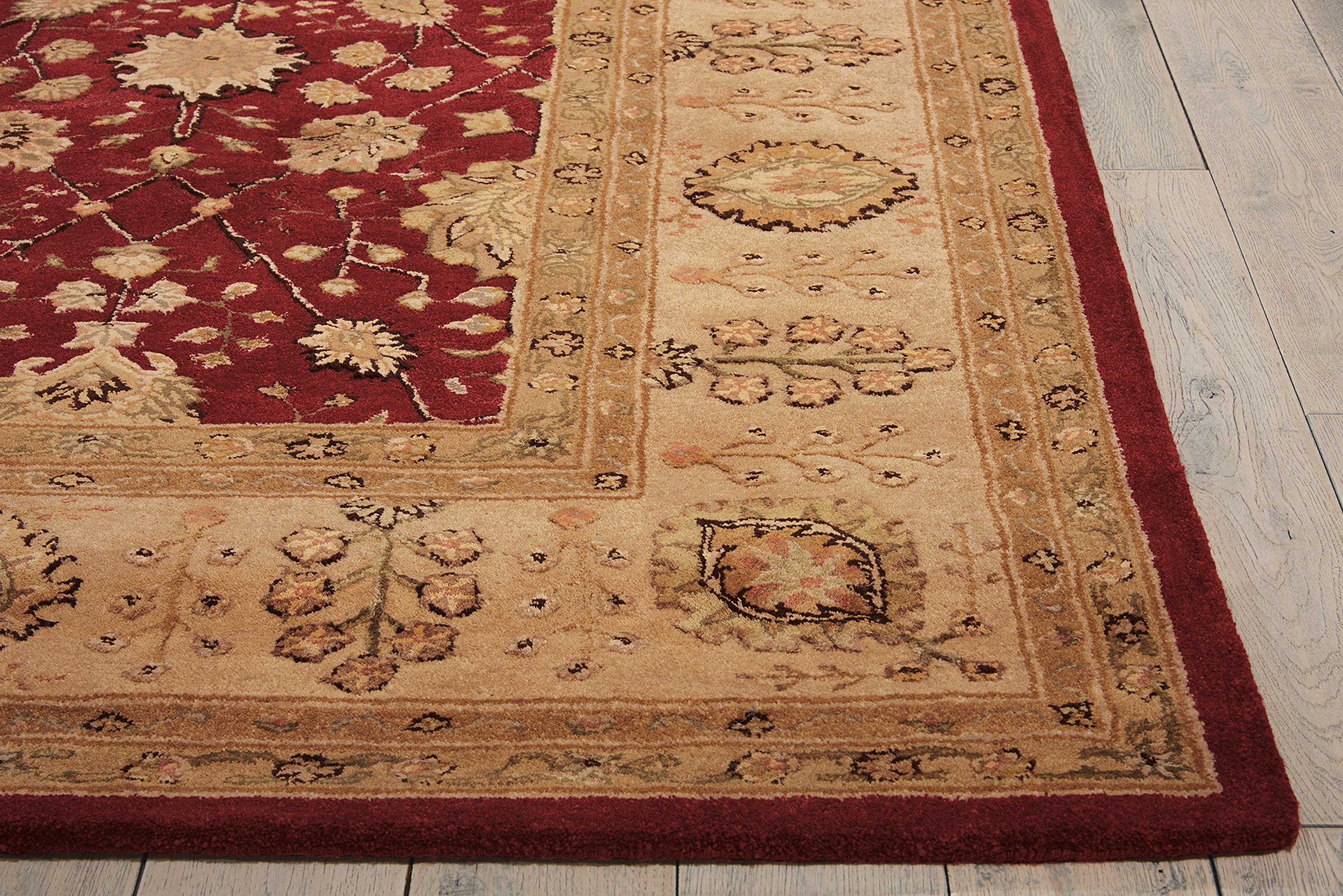 Nourison 3000 Persian Red 8x10 Area Rug - Easy Cleaning, Non-Shedding, Stain Resistant - Perfect for Bedroom, Living Room, Dining Room & Kitchen Decor | Soft & Durable for High Traffic Areas