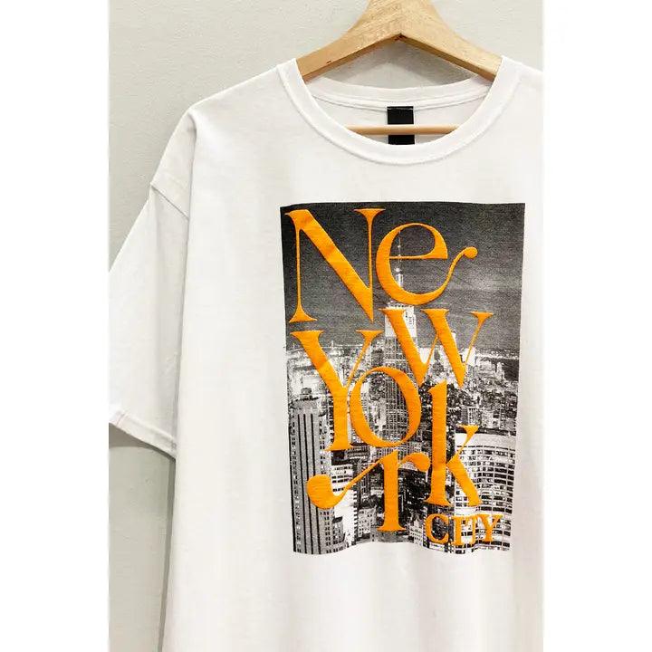 New York T-Shirt for Men & Women - Stylish Graphic Tee with NYC Skyline - Perfect for Travel, Gifts & Casual Wear