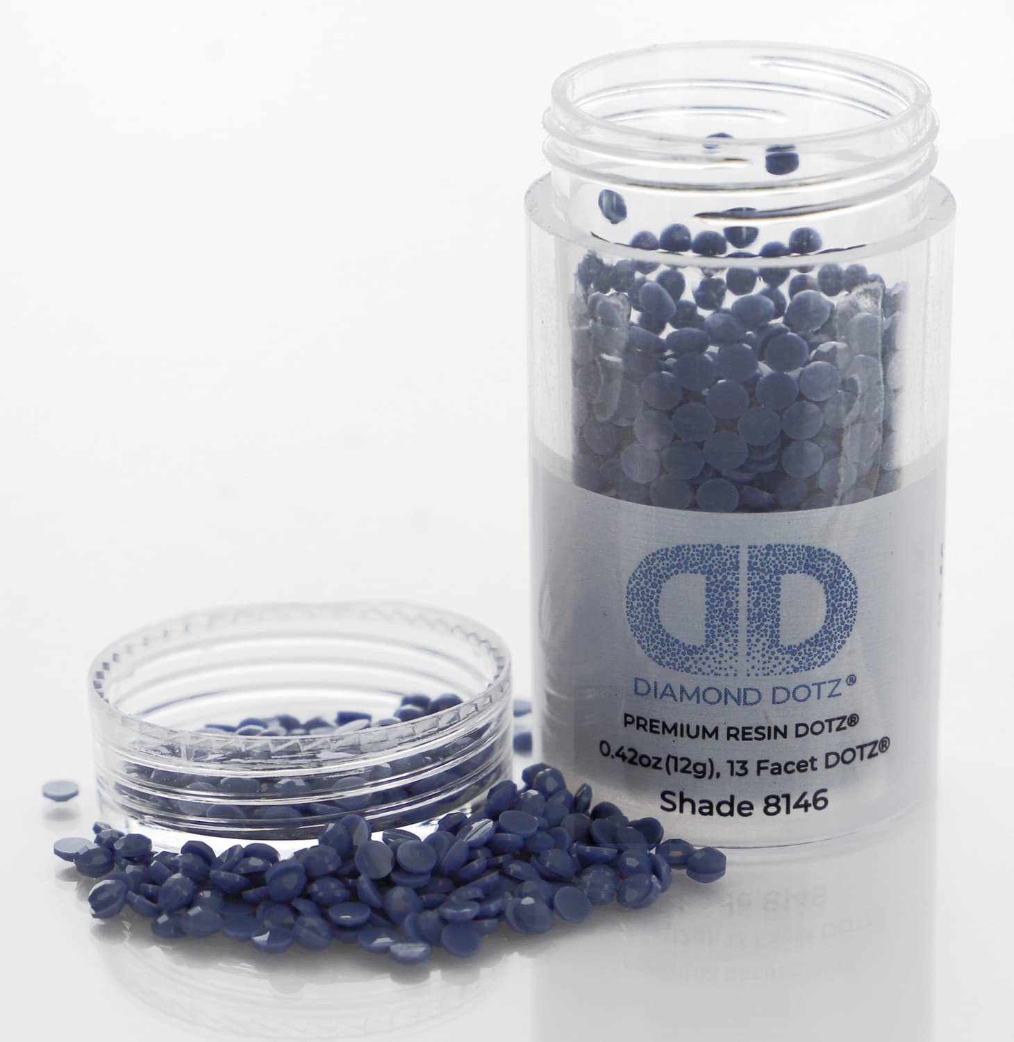 Premium 2.8mm 12G Dark Blue Grey Diamond Dotz Beads - DIY Diamond Painting Replacement Drills, Loose Gems for Art Projects & Craft Kits | Perfect for Home Decor, Scrapbooking, and Creative Gift Making