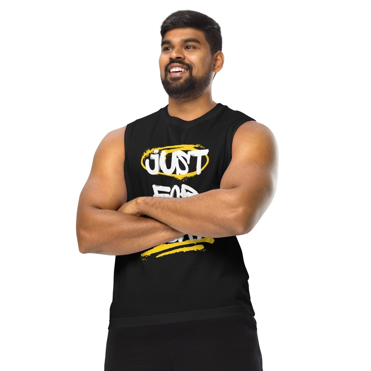 Just for Today Simplicity Men's Muscle Shirt - Breathable Workout Tank Top for Gym, Running & Casual Wear