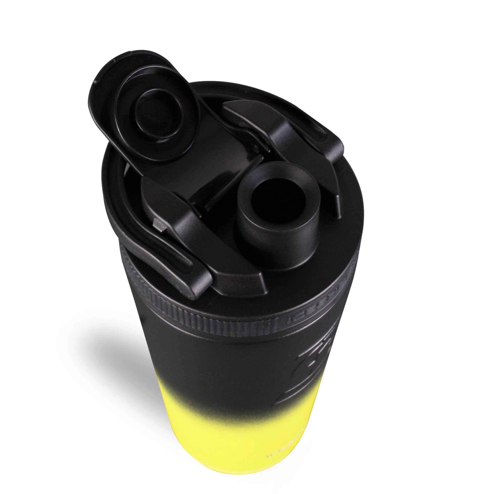 26oz Ice Shaker Ombre Series Shaker Bottle - Yellow Black Gradient | Perfect for Protein Shakes, Gym Workouts & Post-Workout Recovery