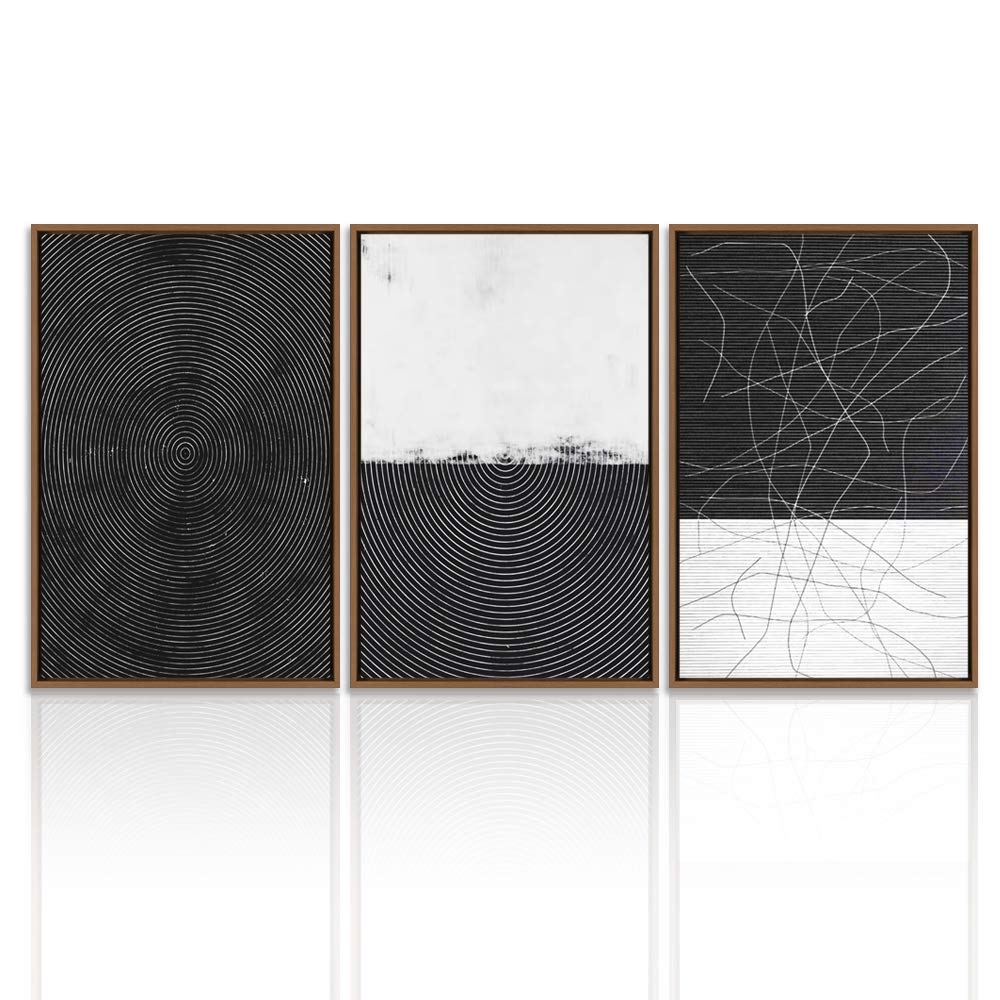 Wall26 3-Panel Framed Canvas Wall Art - Modern Cityscape Buildings Theme (16