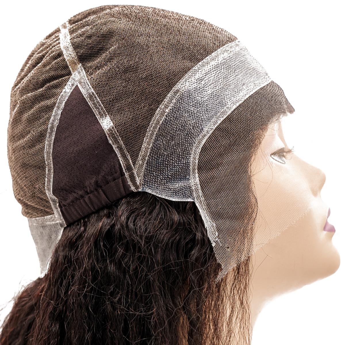Kinky Straight Mono Lace Front Medical Wig - Natural Looking Human Hair Wig with PU Base for Women - Perfect for Daily Wear, Cosplay & Hair Loss Solutions