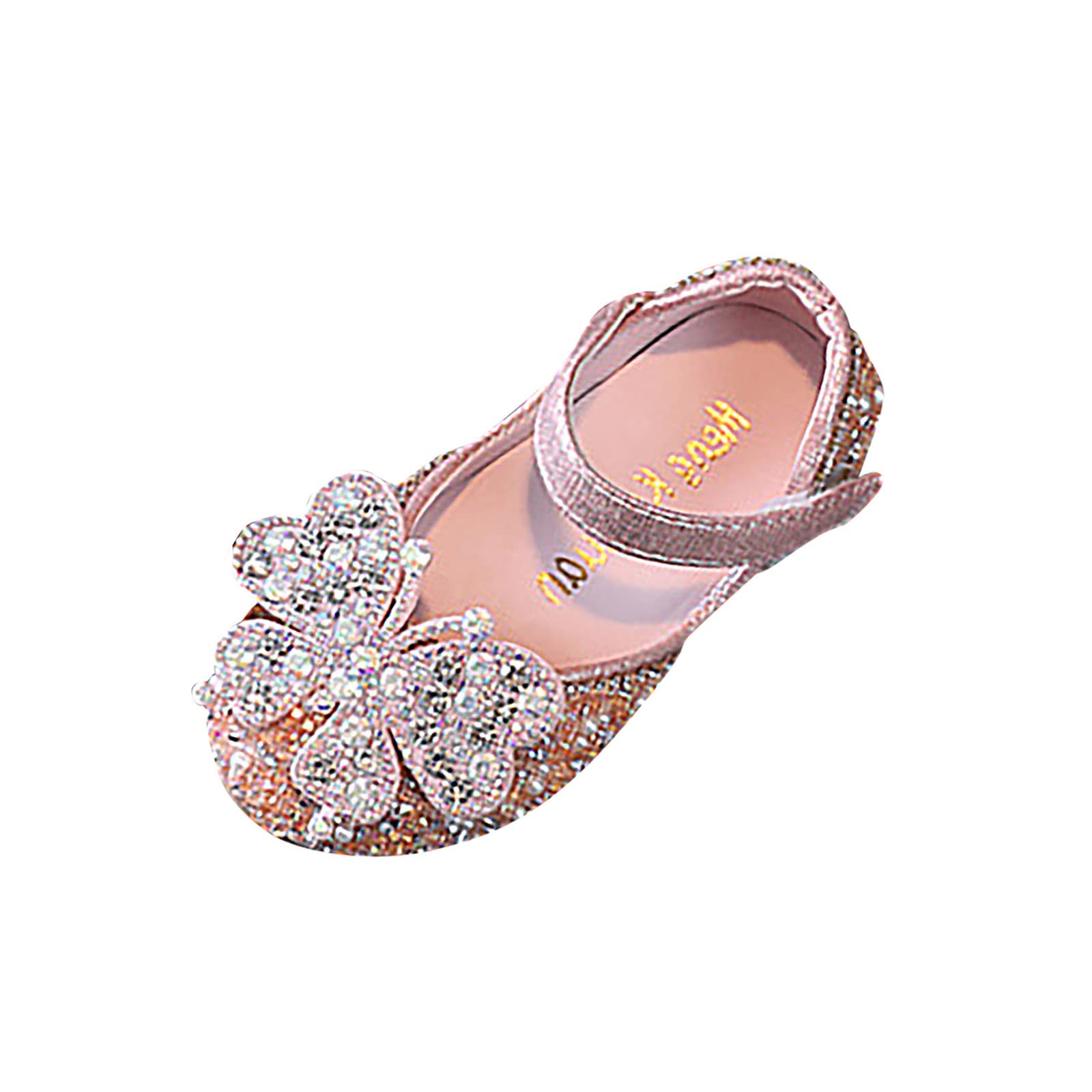 Sparkling Rhinestone Princess Shoes for Girls - Elegant Pearl Embellished Kids Party & Wedding Dance Shoes | Perfect for Birthday Celebrations, Pageants, and Special Occasions