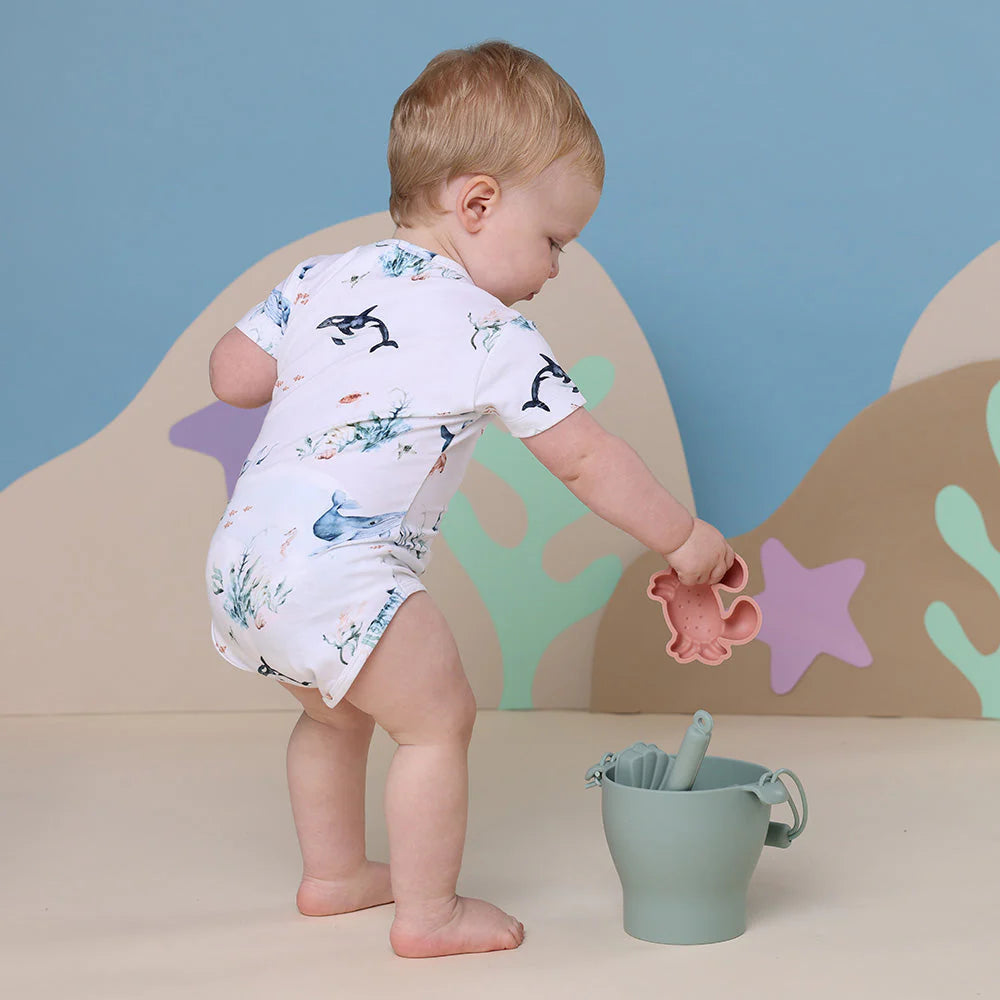 Organic Cotton Short Sleeve Baby Bodysuit - Snuggle Hunny | Soft & Breathable Infant Onesie | Perfect for Playtime, Daycare & Family Outings