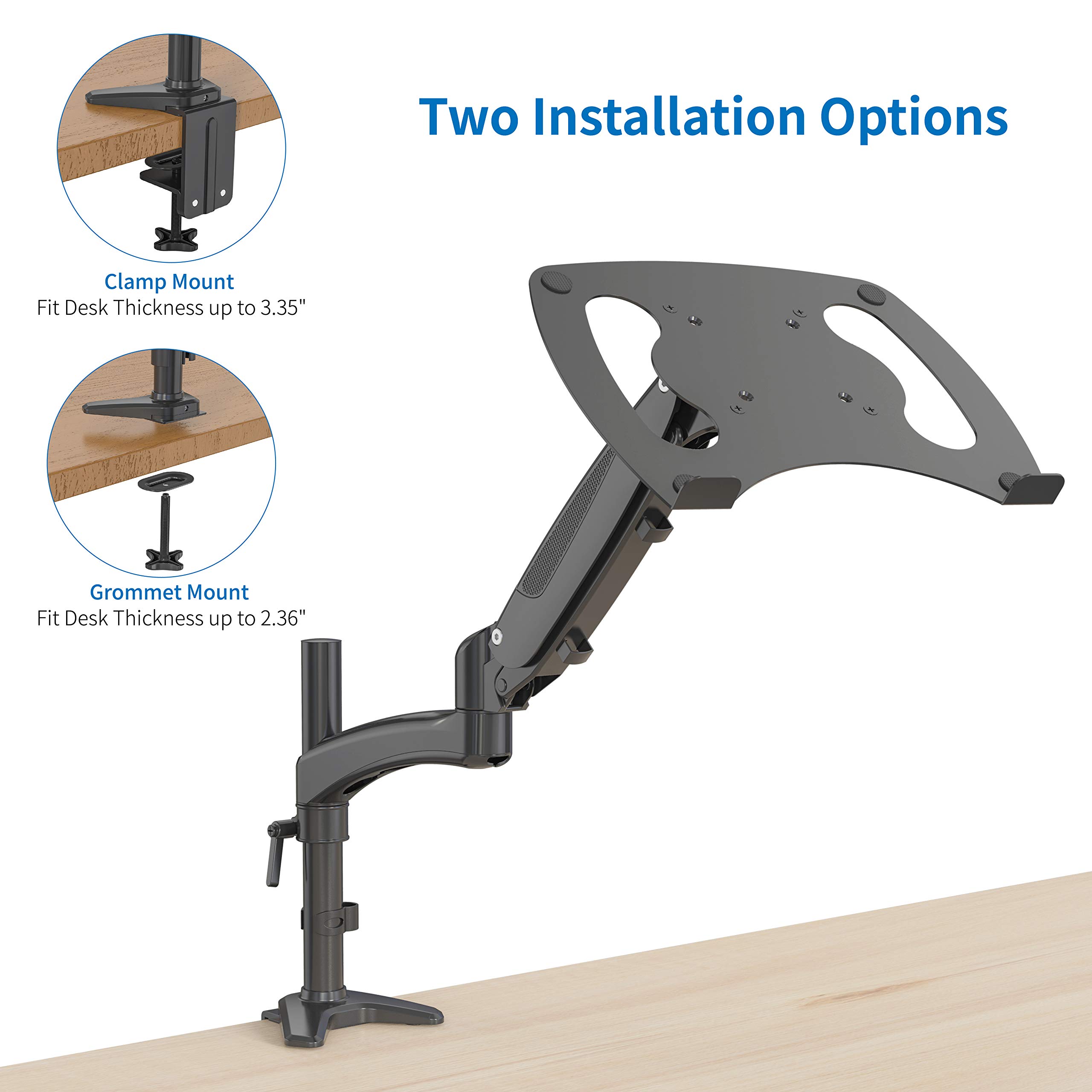 Adjustable Gas Spring Laptop Stand for 17