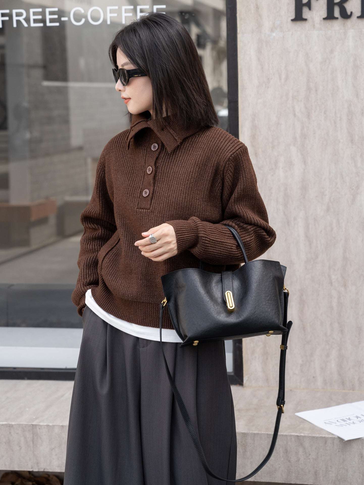 Stylish Genuine Leather Handbag for Women - Trendy Crossbody & Shoulder Bag - Perfect for Work, Travel & Everyday Use