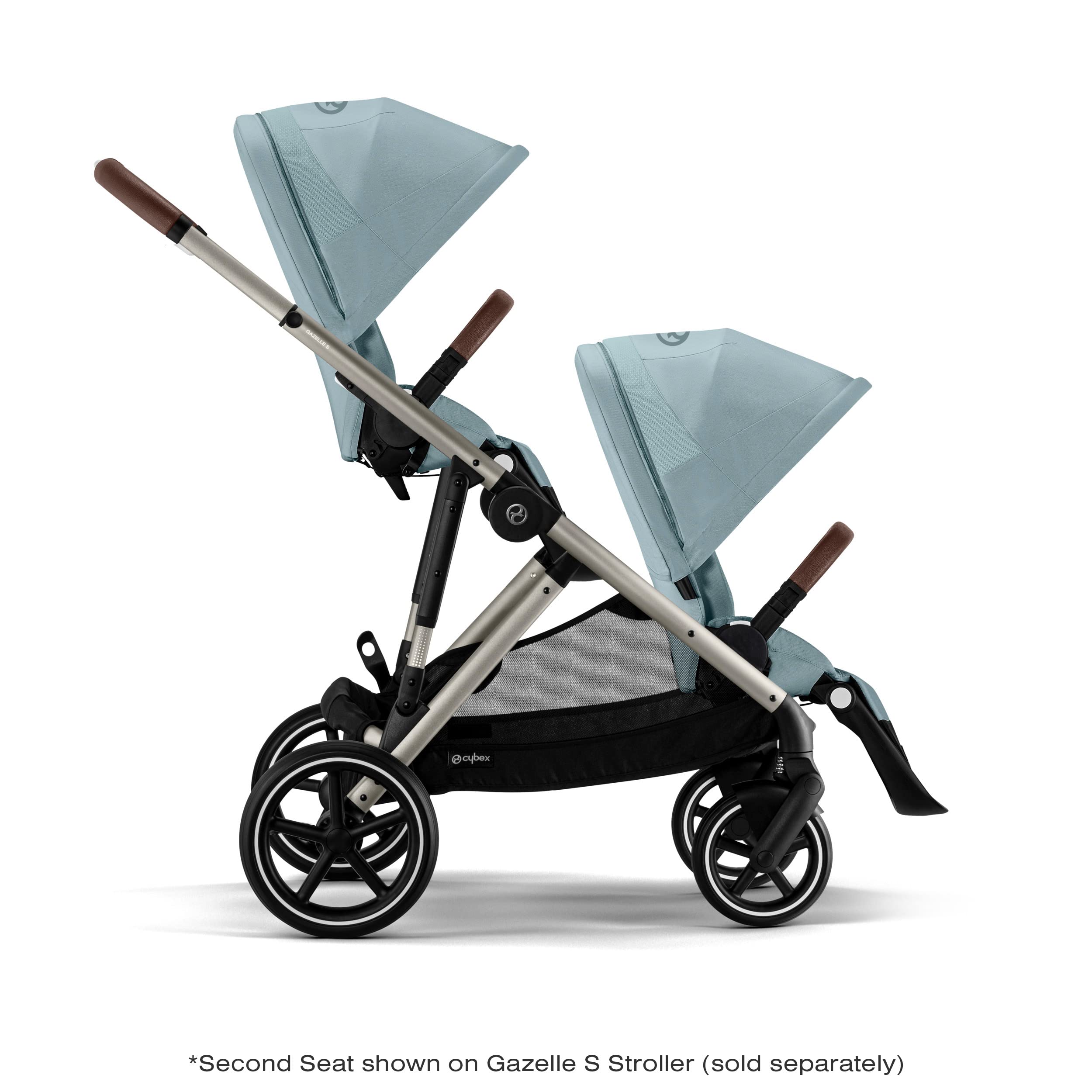 Cybex Gazelle S Second Seat Unit - Sky Blue | Expandable Stroller for Twins & Toddlers | Perfect for Travel, Shopping & Outdoor Adventures