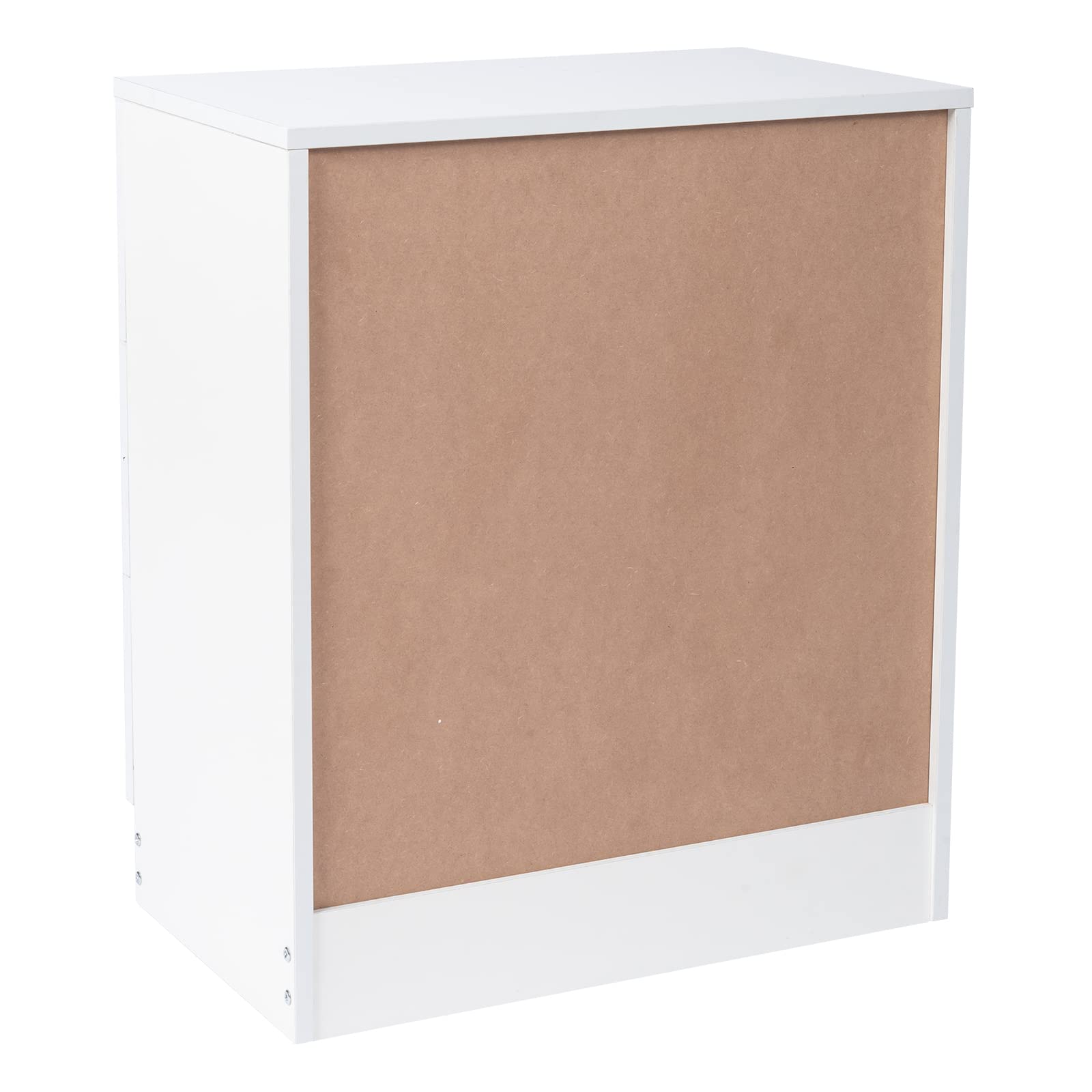 White 3-Drawer Bedside Table - Spacious Nightstand with Large Storage for Bedroom, 22.05x13x25.98 Inch - Perfect for Small Spaces, Apartment Living & Guest Rooms