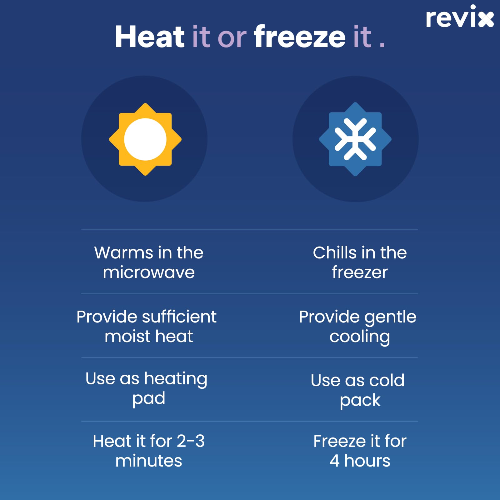 REVIX Weighted Microwave Heating Pad for Neck, Shoulders & Back Pain Relief - Herbal Scented Hot Wrap with Moist Heat Therapy - Perfect for Relaxation, Muscle Pain & Stress Relief at Home or Office