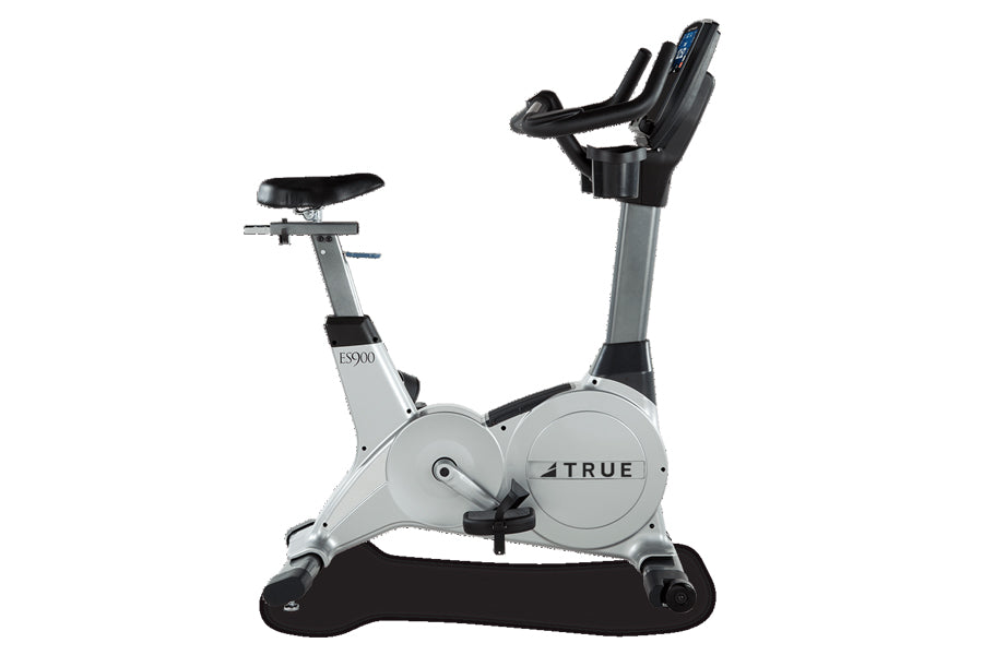 TRUE ES900 Upright Exercise Bike for Home Gym - Magnetic Resistance Indoor Cycling Bike with LCD Monitor, Adjustable Seat & Quiet Operation - Perfect for Cardio Workouts, Weight Loss & Fitness Training