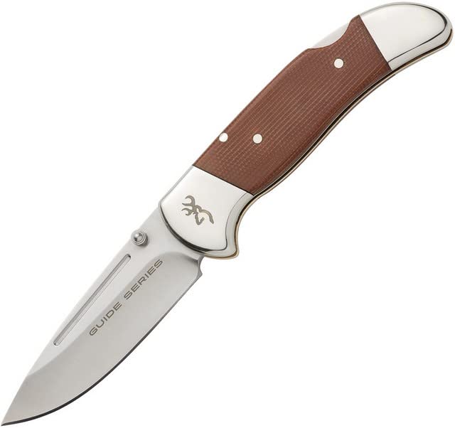 Browning 3220453 Guide Series Folding Knife - High-Quality Hunting & Outdoor Knife for Camping, Hiking & Survival