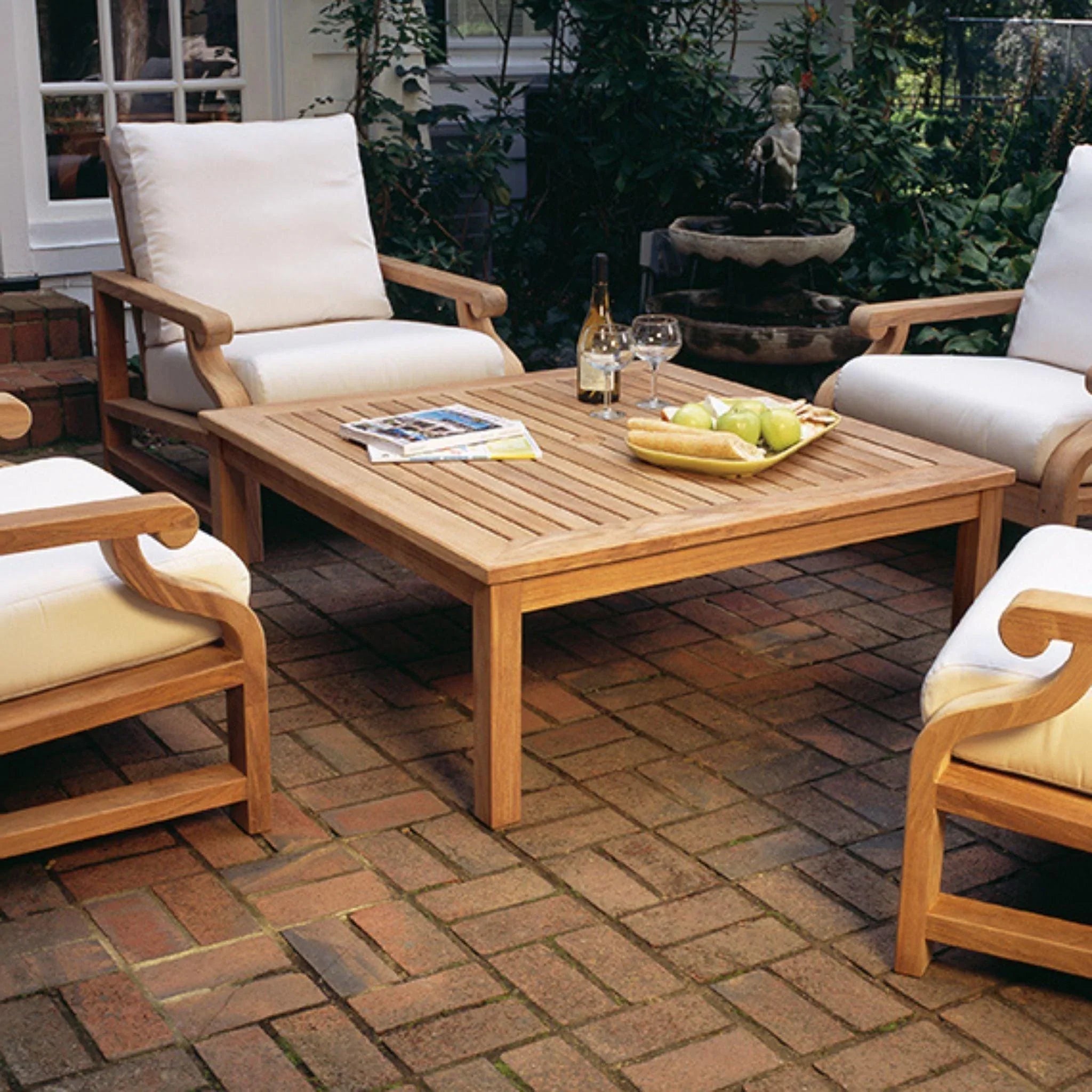 Modern Square Coffee Table - Solid Wood Living Room Furniture for Small Spaces - Perfect for Home, Office, or Apartment Decor