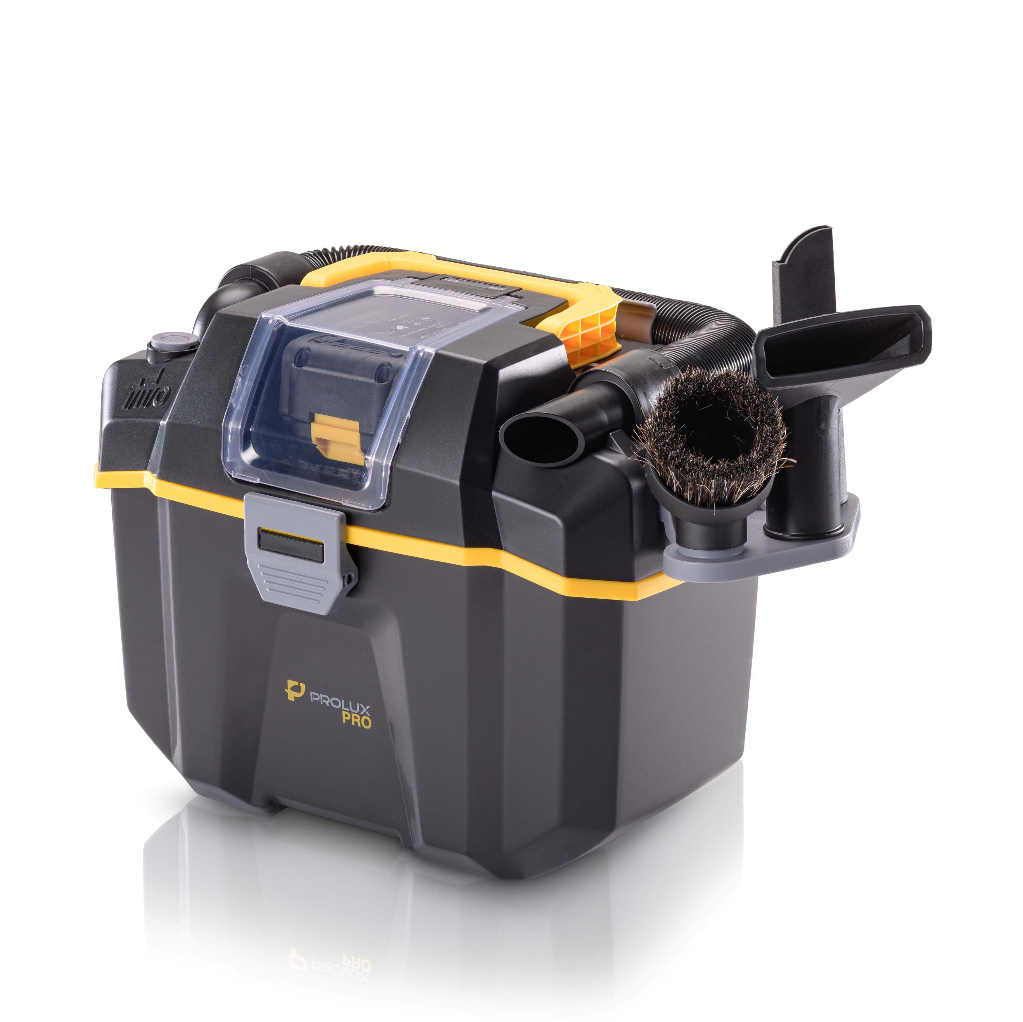Prolux Cordless Commercial Wet/Dry Vacuum Cleaner - Powerful Portable Tool for Home, Garage, Car & Travel Cleaning - 20V Rechargeable Lightweight Vacuum for Quick Spills, Pet Hair & Messes