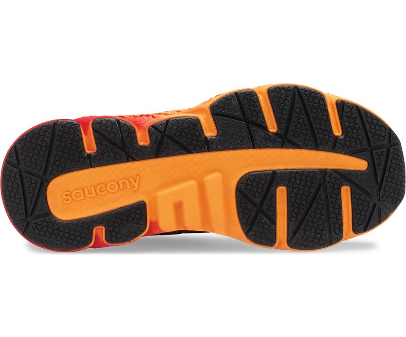 Saucony Black Multi Wind A/C Kids' Running Shoes - Lightweight & Breathable for Active Play, School, and Sports