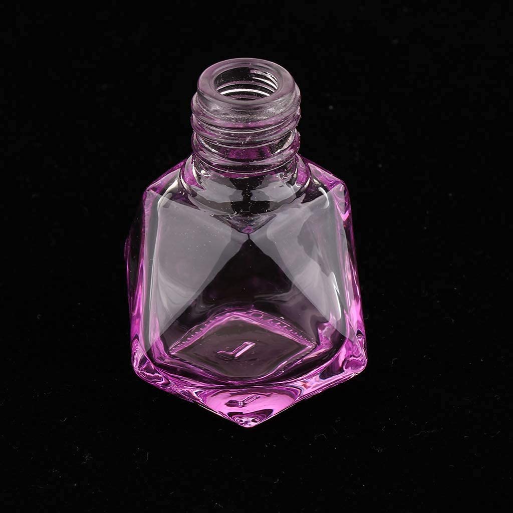 5pcs Refillable Car Hanging Perfume Bottles - Essential Oil Diffuser & Air Freshener Pendant for Vehicles (Purple) | Perfect for Car, Office, and Home Fragrance