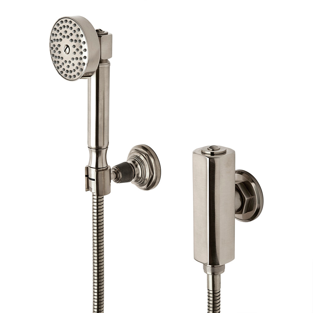 Waterworks R.W. Atlas Handshower with Metal Handle in Antique Brass - Premium Bathroom Shower Head for Spa-Like Experience at Home