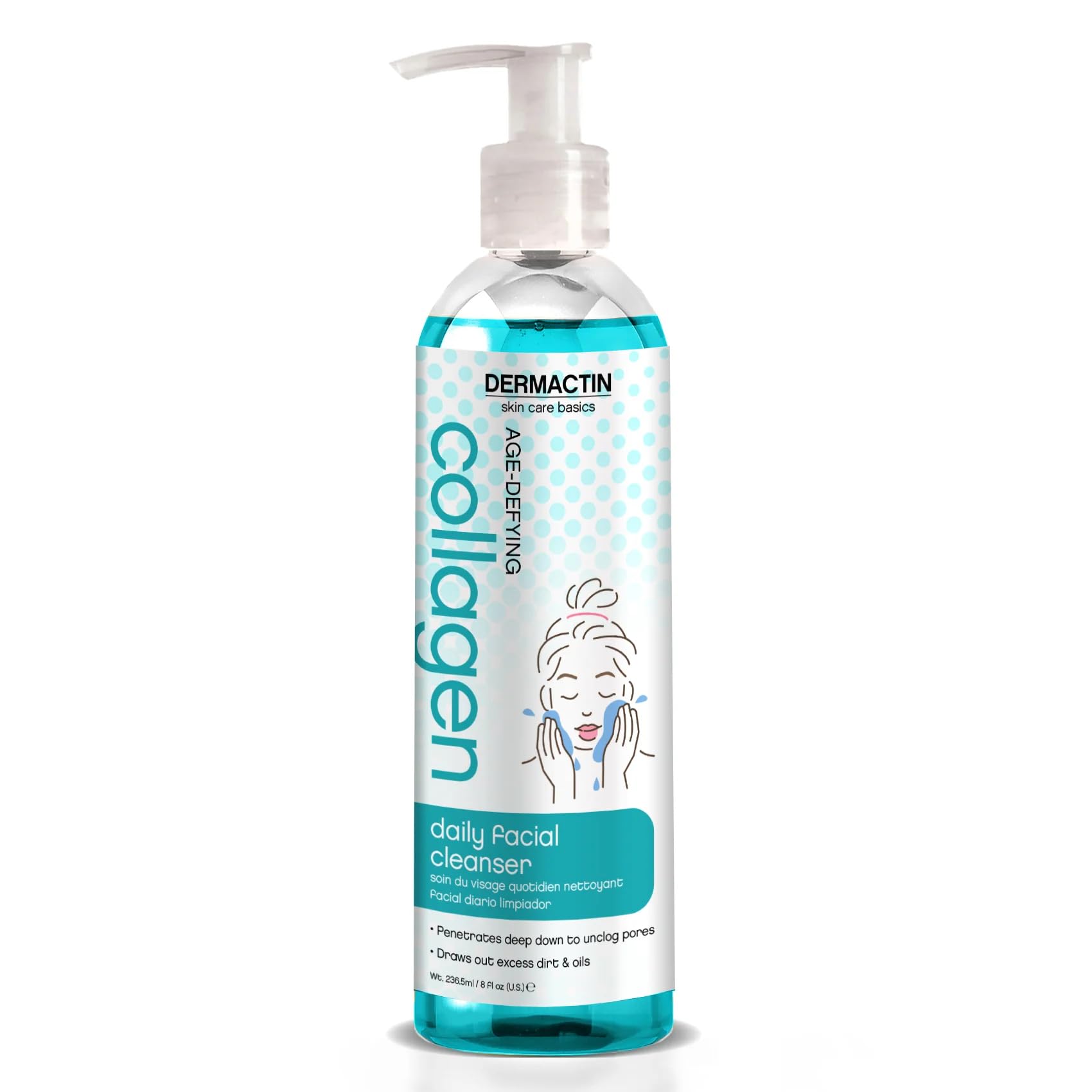 Age Defying Collagen Daily Facial Cleanser 8 oz - Anti-Aging Face Wash for Women & Men, Deep Cleansing & Hydrating, Gentle for All Skin Types | Perfect for Morning & Night Skincare Routine