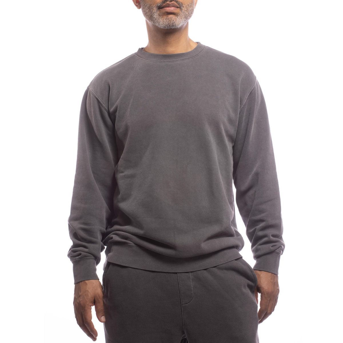 Eco-Friendly Upcycled Black Crewneck Sweatshirt for Men & Women - Sustainable Fashion for Casual Wear & Street Style