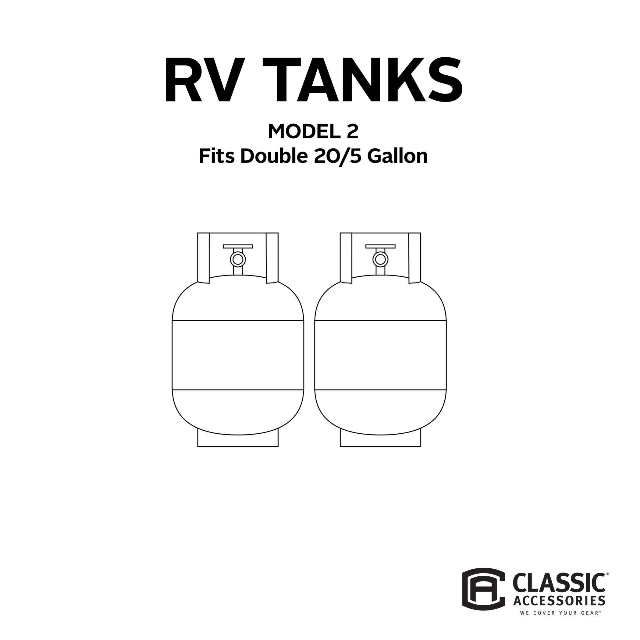 Heavy-Duty RV Tank Cover for 20/5 Gallon Tanks - Grey, Zippered Access - Perfect for Outdoor Camping & Travel