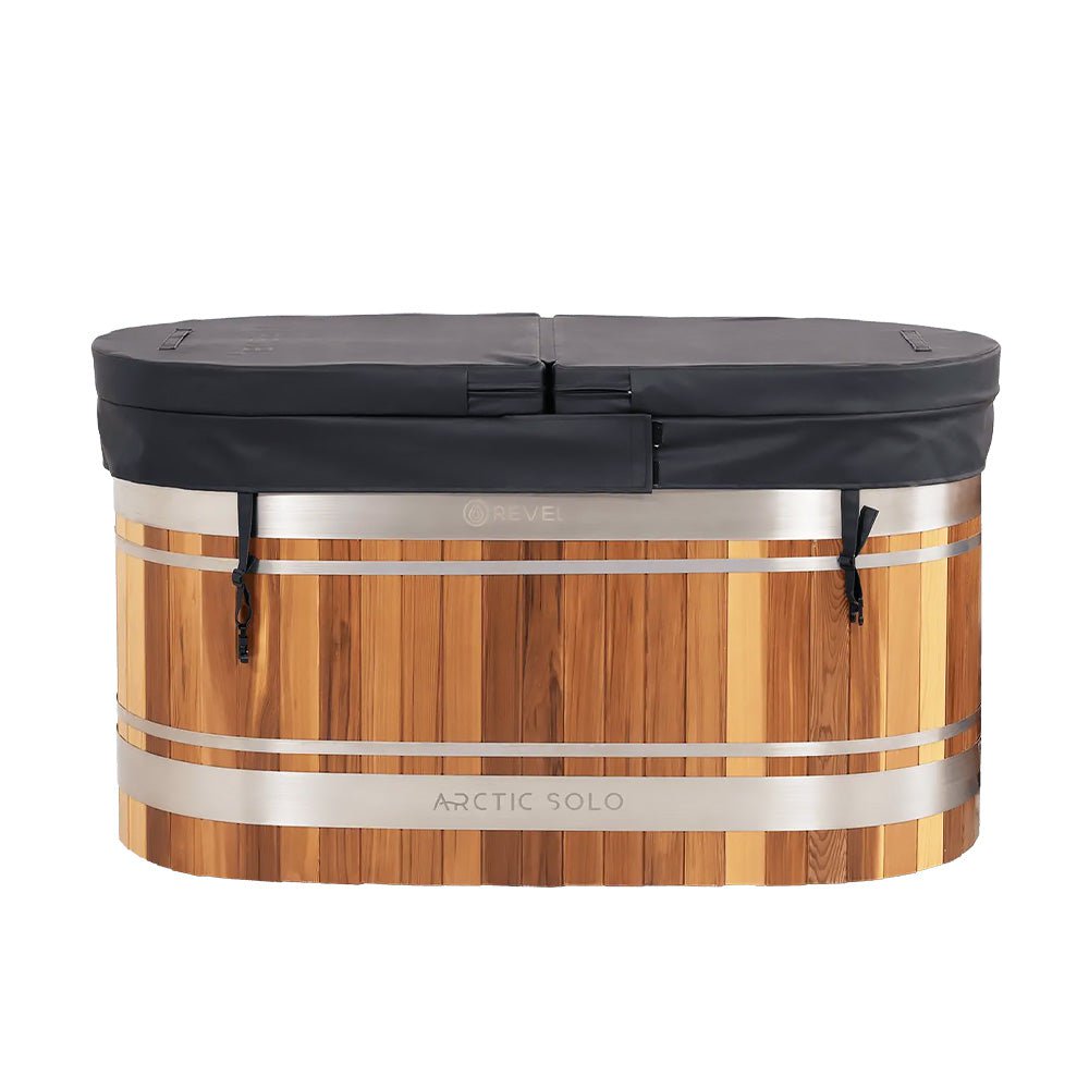 Revel Recovery Arctic Cedar Ice Bath Tub - Cold Plunge Therapy for Athletes, Post-Workout Recovery & Muscle Relaxation