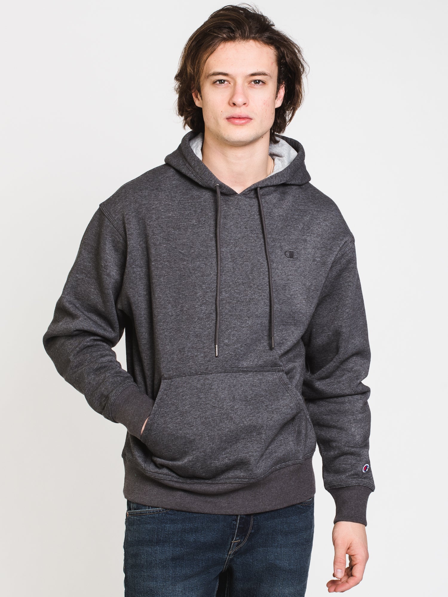 Champion Powerblend Fleece Embroidered Hoodie for Men & Women - Soft & Cozy Pullover Sweatshirt - Perfect for Gym, Casual Wear & Outdoor Activities