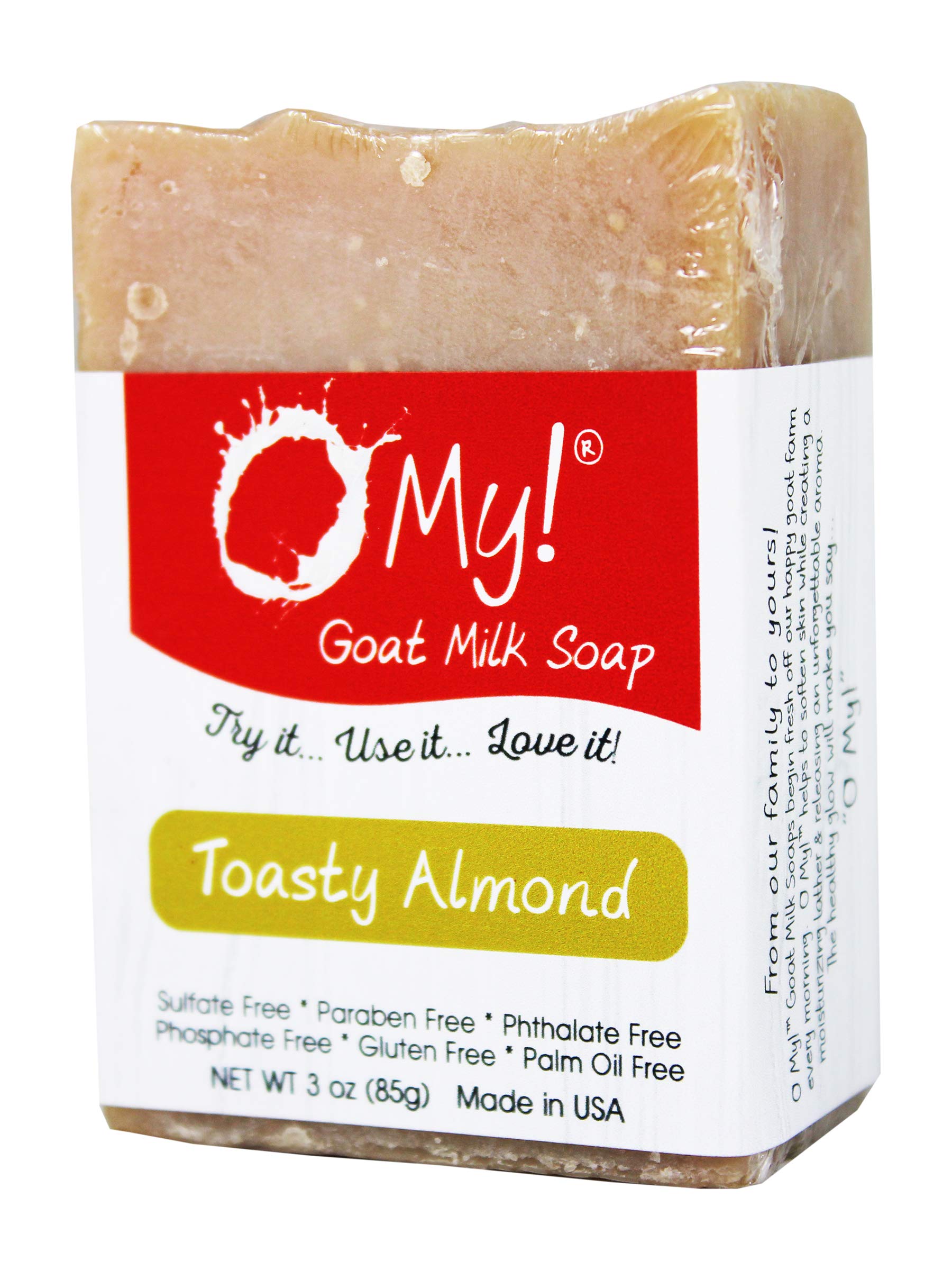 Goat Milk Soap Bar 6oz - Natural Handmade Soap with Farm Fresh Goat Milk | Paraben-Free, Sulfate-Free | Moisturizing & Gentle for Dry Sensitive Skin | Perfect for Daily Face & Body Cleansing, Gift Sets
