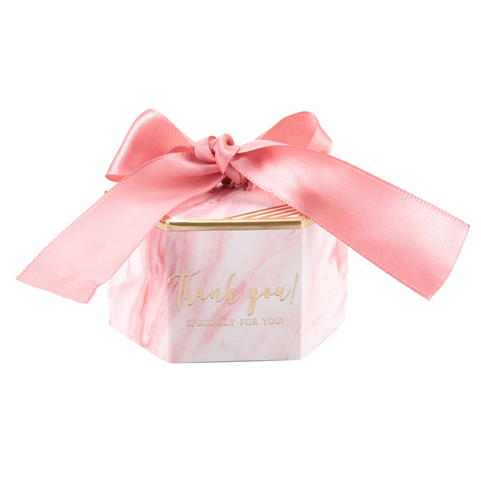 Zerodis 30Pcs Elegant Marble Print Wedding Favor Boxes with Ribbons - Small Candy Gift Bags for Bridal Showers, Birthday Parties & Baby Showers - Perfect for Party Decorations, Wedding Favors & Candy Packaging