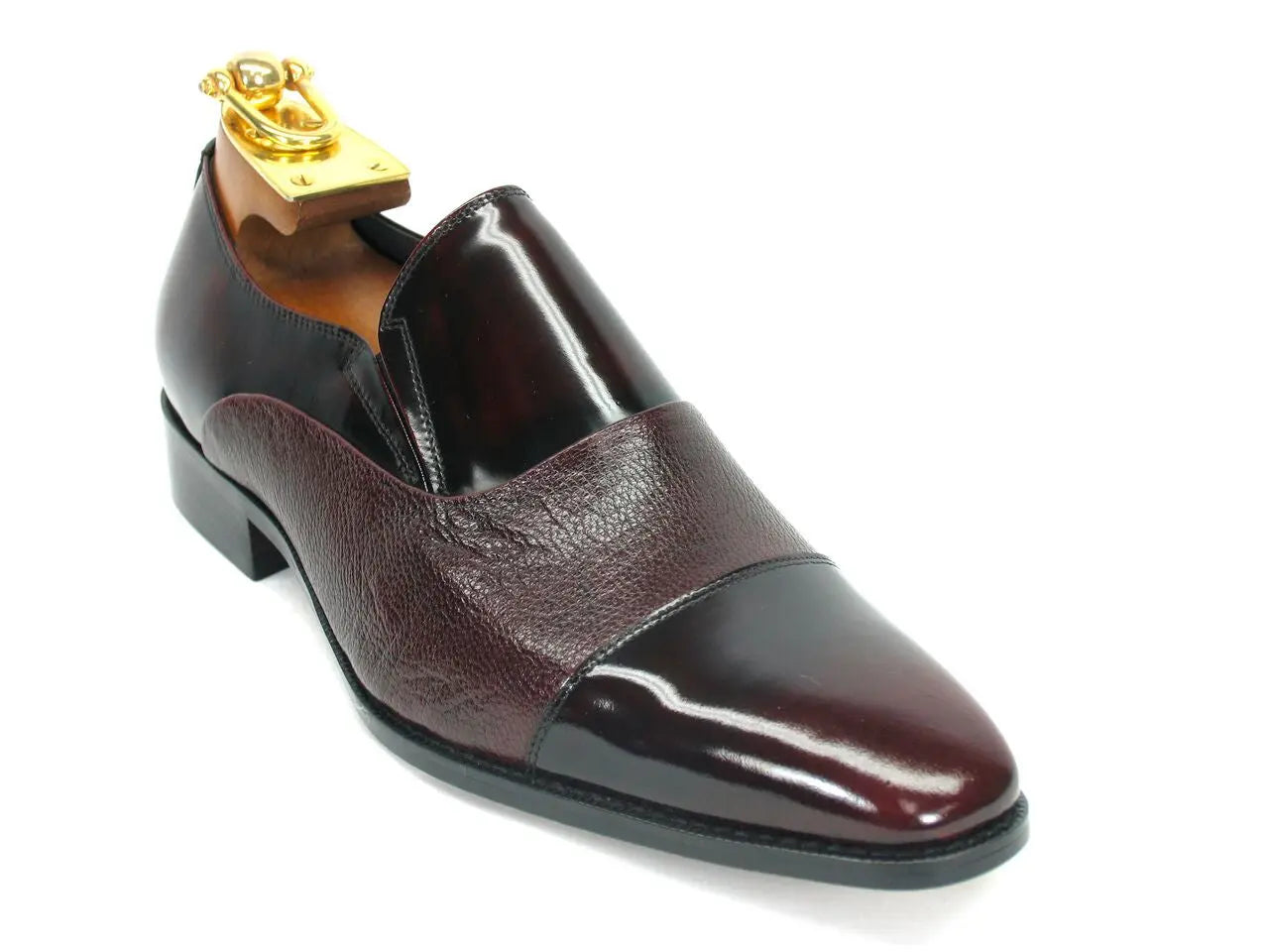 Premium Deerskin Patent Leather Loafers for Men - Comfortable & Stylish Slip-On Shoes for Business, Casual & Office Wear