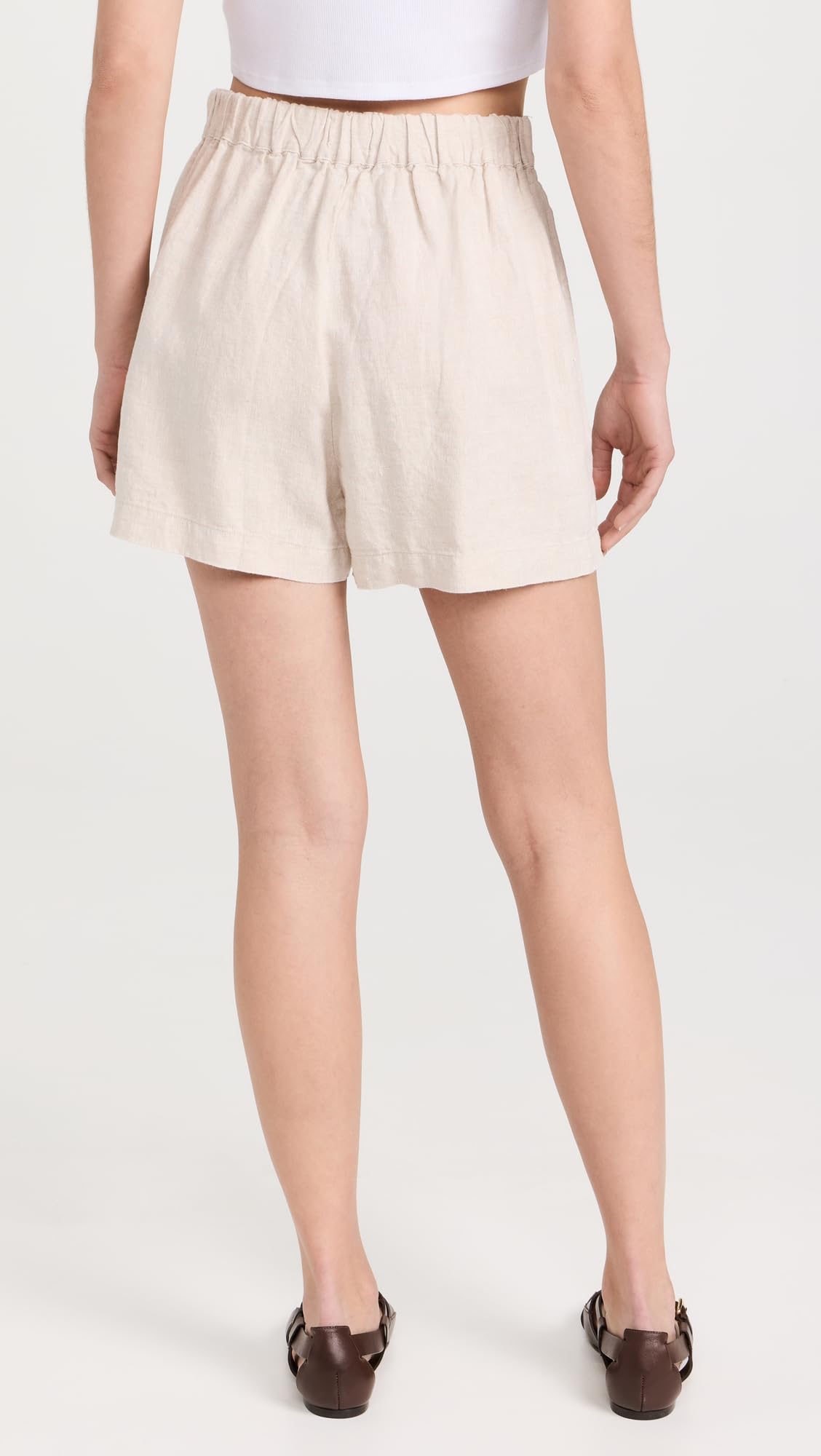 Madewell Women's Flat Front Linen Shorts - Comfortable Summer Casual Shorts for Women | Perfect for Beach, Vacation & Everyday Wear