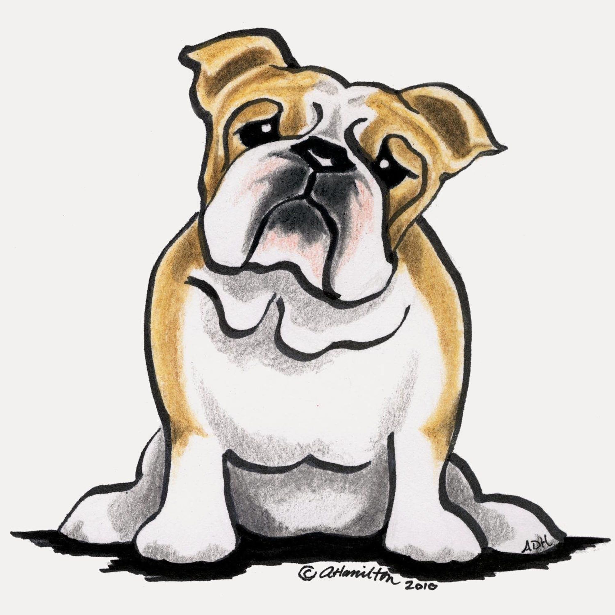 Funny English Bulldog Shot Glass - Unique & Cute Dog Lover Gift for Parties, Bar Decor & Collectibles | CafePress