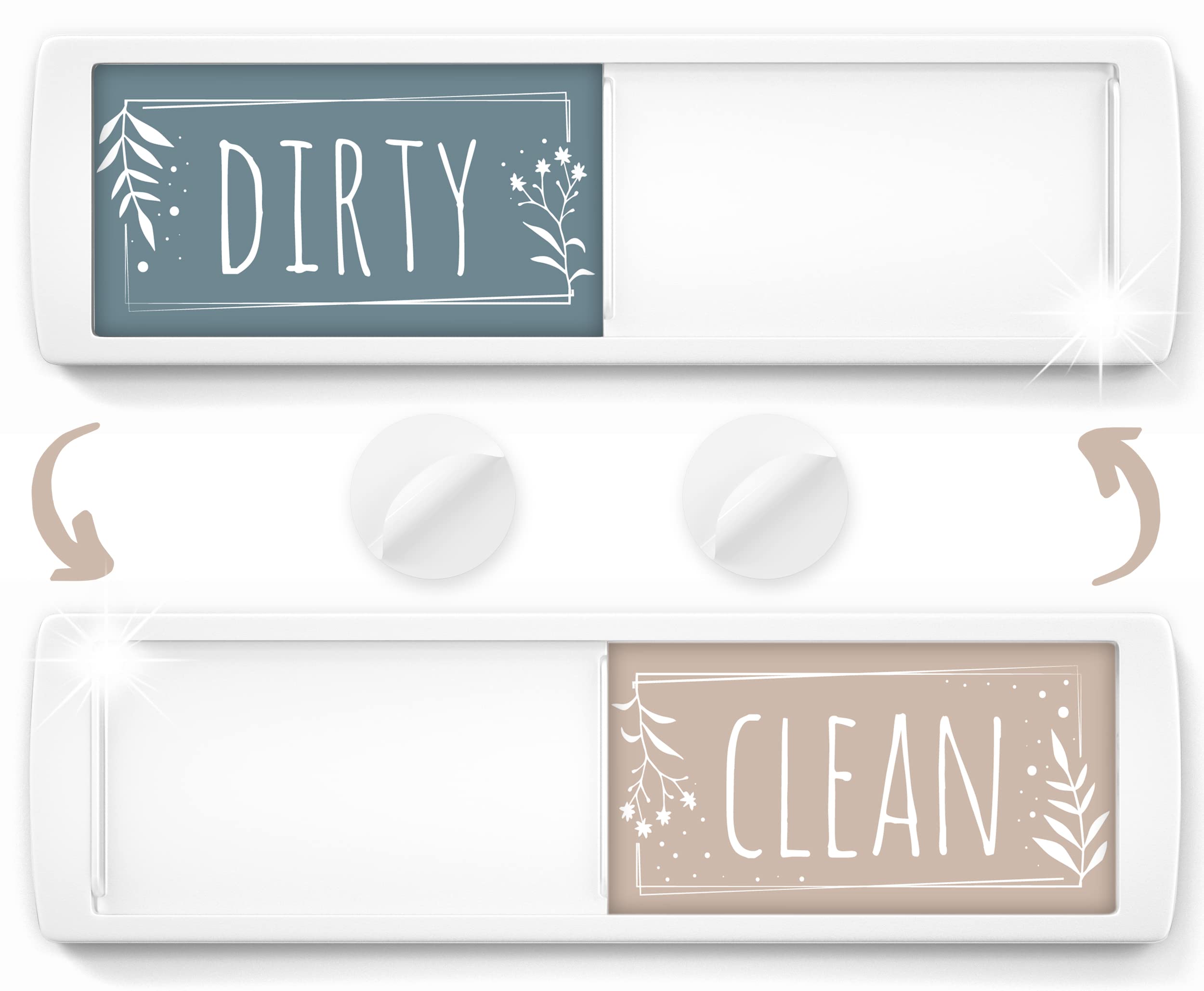 Stylish Dishwasher Magnet Clean Dirty Sign - 2