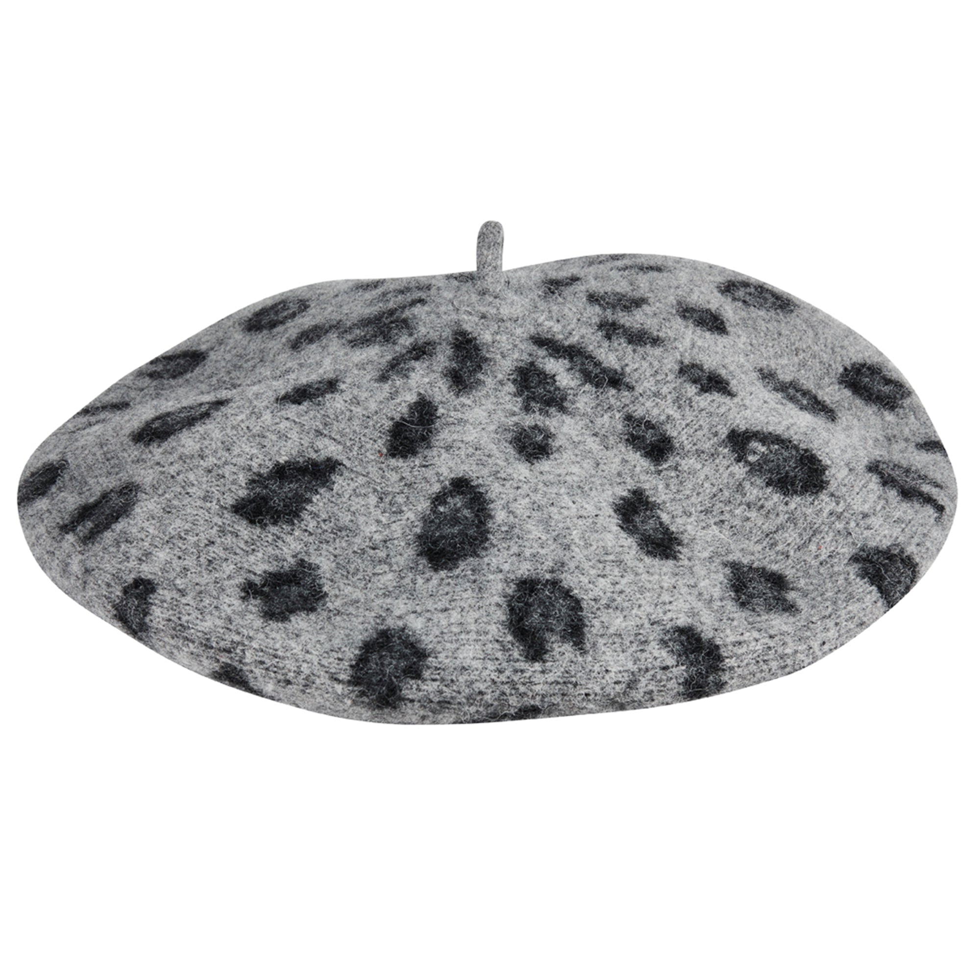 Women's Fashion Leopard Print Wool Beret Hat - Soft Winter Warm Beanie for Women - Perfect for Casual Outfits, Parties, and Cold Weather