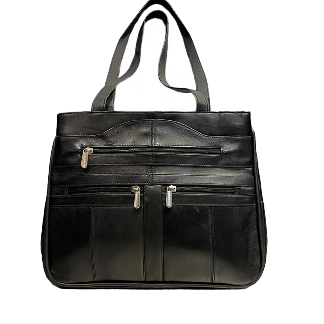Premium BOL Leather Shoulder Bag for Women & Men - Multi-Pocket Crossbody Purse with Adjustable Strap - Perfect for Travel, Work & Everyday Use