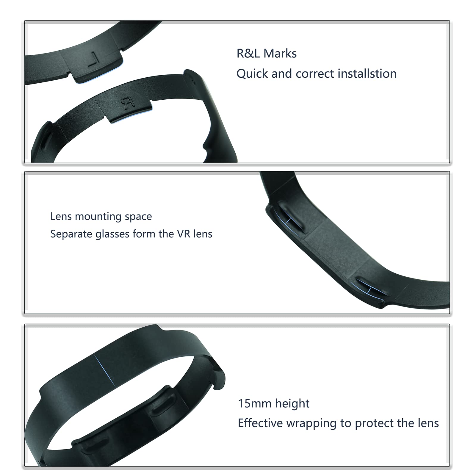 HUAYUWA PSVR 2 Lens Protector - Anti-Scratch Eyeglass Spacer Rings for Playstation VR2 Headset | Prevent Glasses from Scratching VR Lenses | Perfect for VR Gaming & Extended Play Sessions