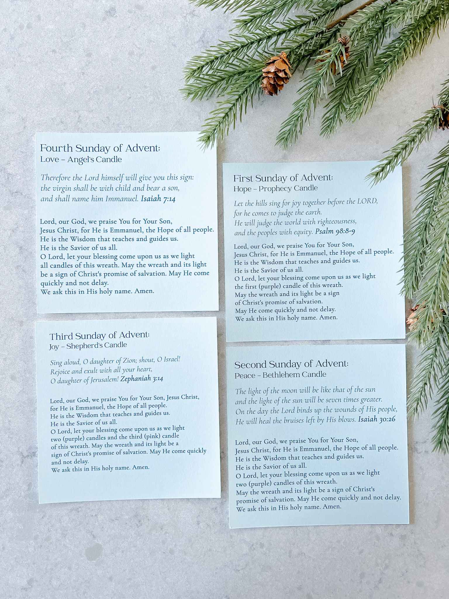 Advent Liturgical Calendar - Countdown to Christmas with Daily Scripture Readings & Prayers - Perfect for Home, Church & Family Devotions