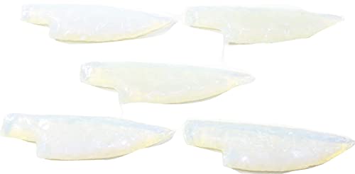 5 Pack Opalite Knife Blades #4523 - Decorative Handmade Knives for Collectors, DIY Crafts & Gift Giving