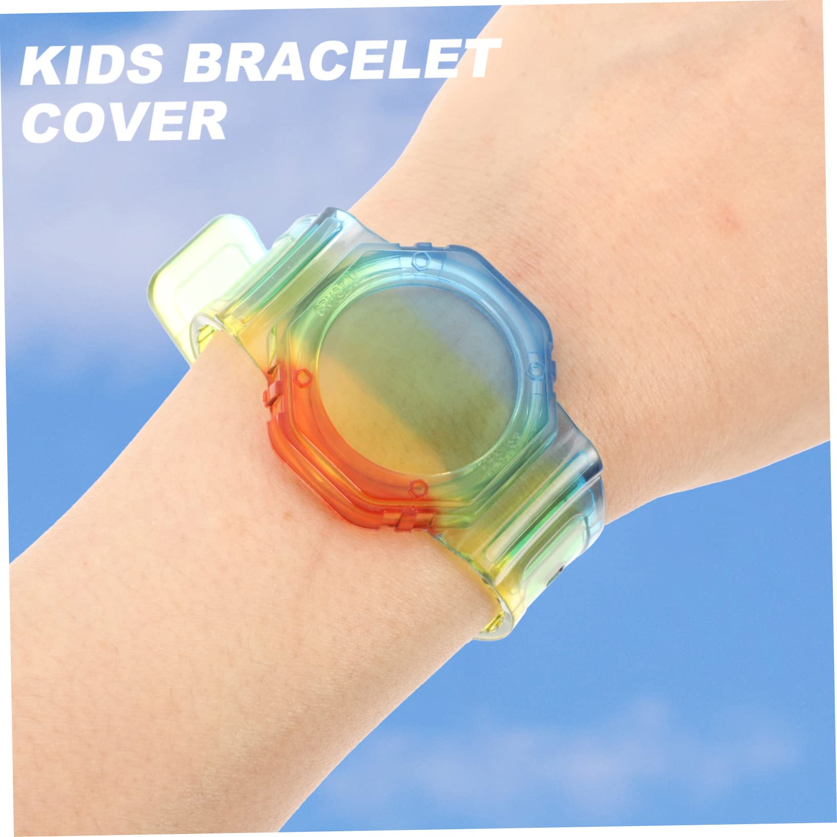 OSALADI 2pcs AirTag Bracelet Case - Stainless Steel Tracker Band for Kids