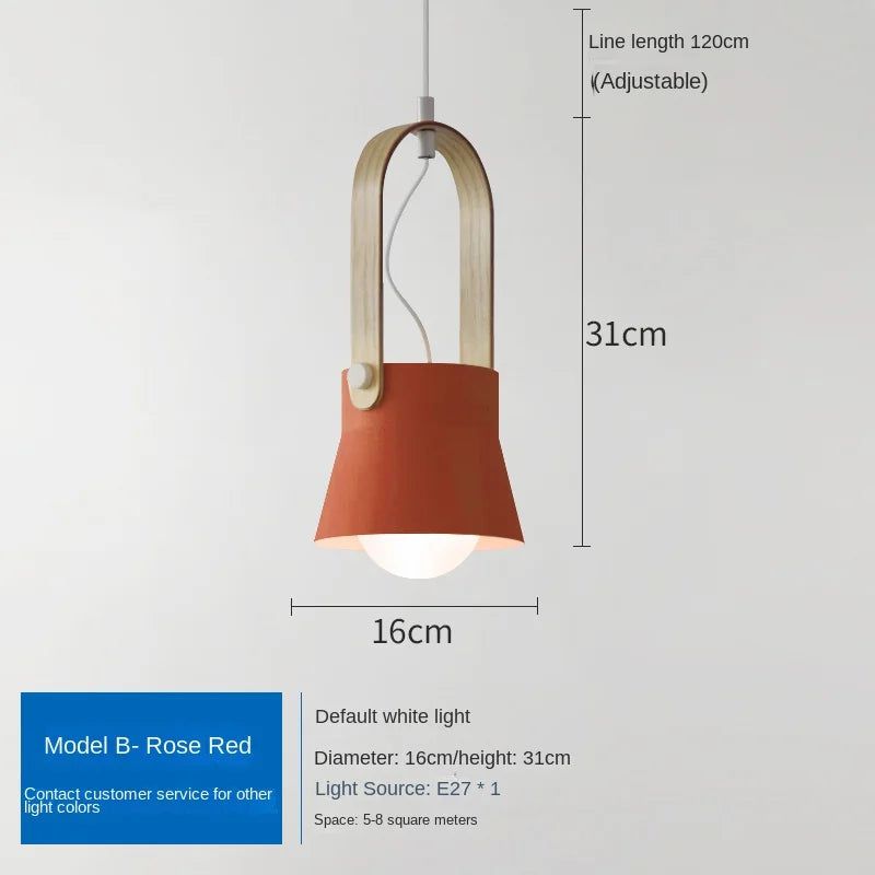 Macaron Loft LED Iron Pendant Light - Modern Industrial Hanging Fixture for Kitchen Island, Dining Room & Bedroom Lighting