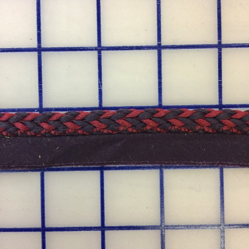 Burgundy Braided Piping Trim - Premium Decorative Cord for Sewing, Upholstery & DIY Crafts | Perfect for Home Decor, Costumes & Fashion Accessories