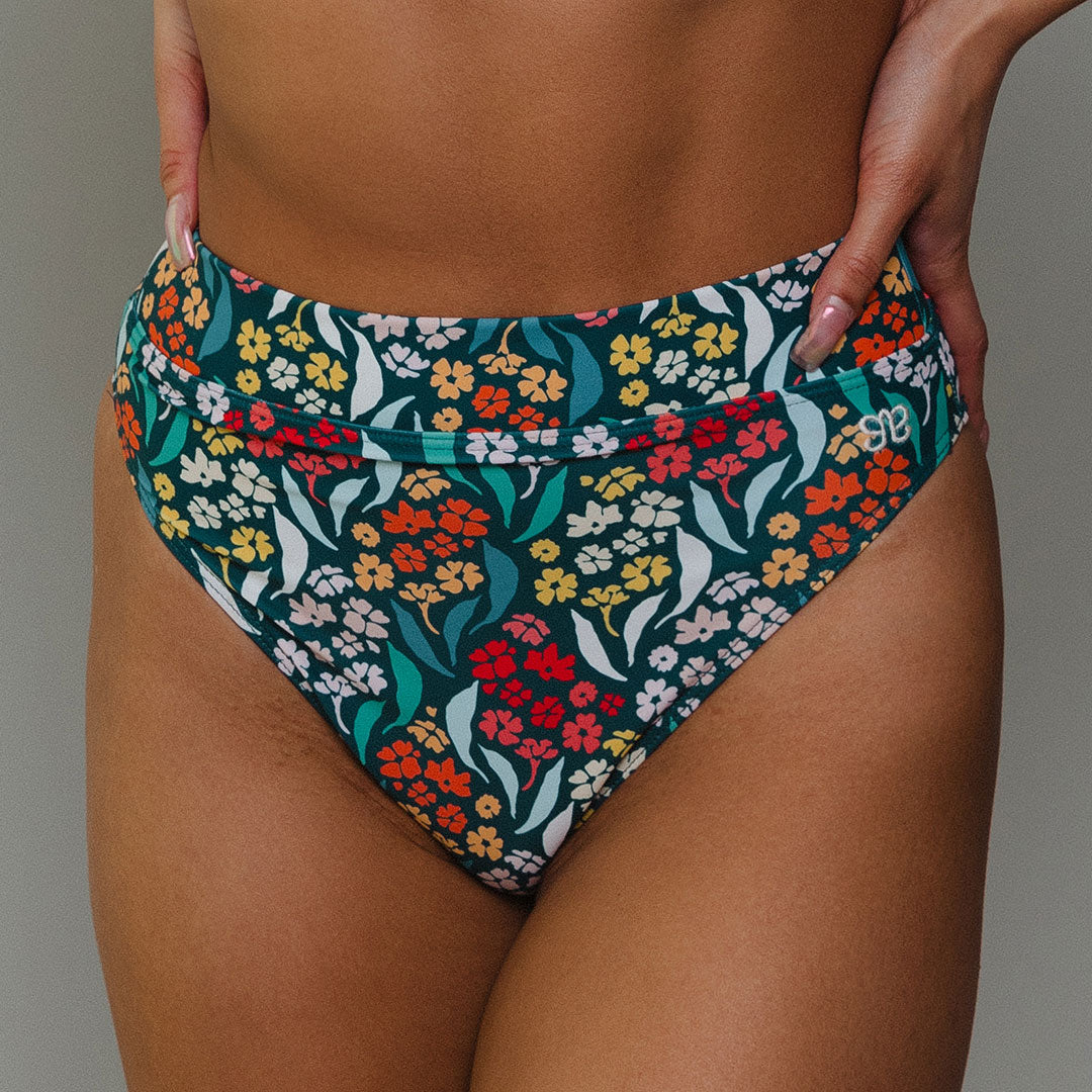 Costa Floral Almost Cheeky Bottoms - Sexy Lingerie for Women, Comfortable Underwear for Daily Wear & Special Occasions