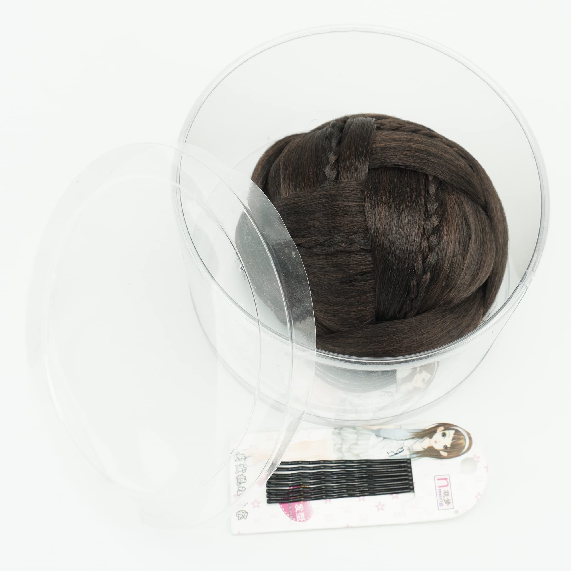 IMISSU Braided Chignon Hair Donut - Women's Dancer Hairpiece for Updo, Wedding & Party - Scrunchies Hair Bun Maker (Chocolate Brown) | Perfect for Ballet, Bridal & Special Occasions