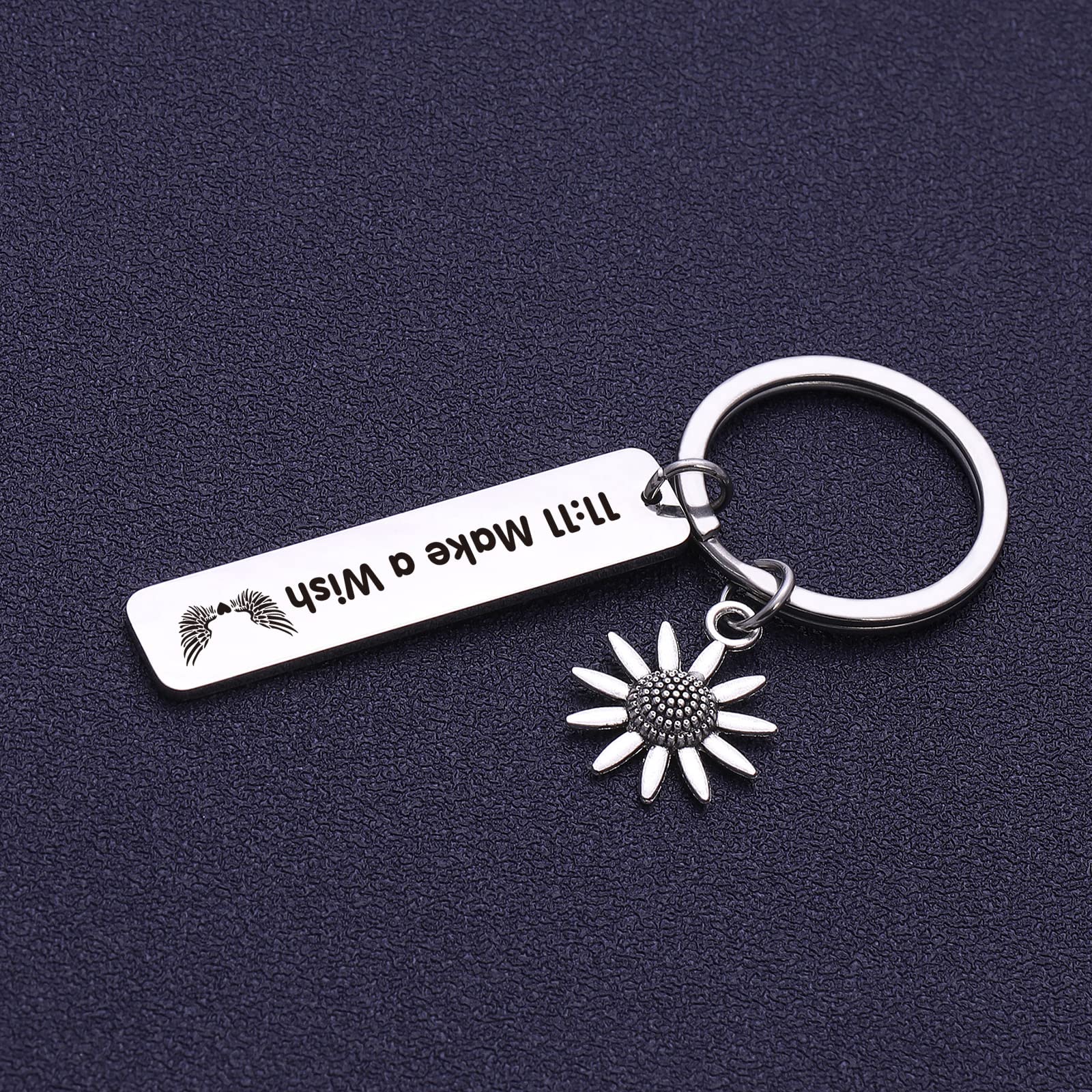 NOTHERS RSZOTW 11:11 Couple Keychain - Wing Wishing Jewelry for Couples, Spiritual Gift for Mother, Good Luck Charm for Love & Relationships | Perfect Anniversary Gift, Valentine's Day Present & Spiritual Keepsake