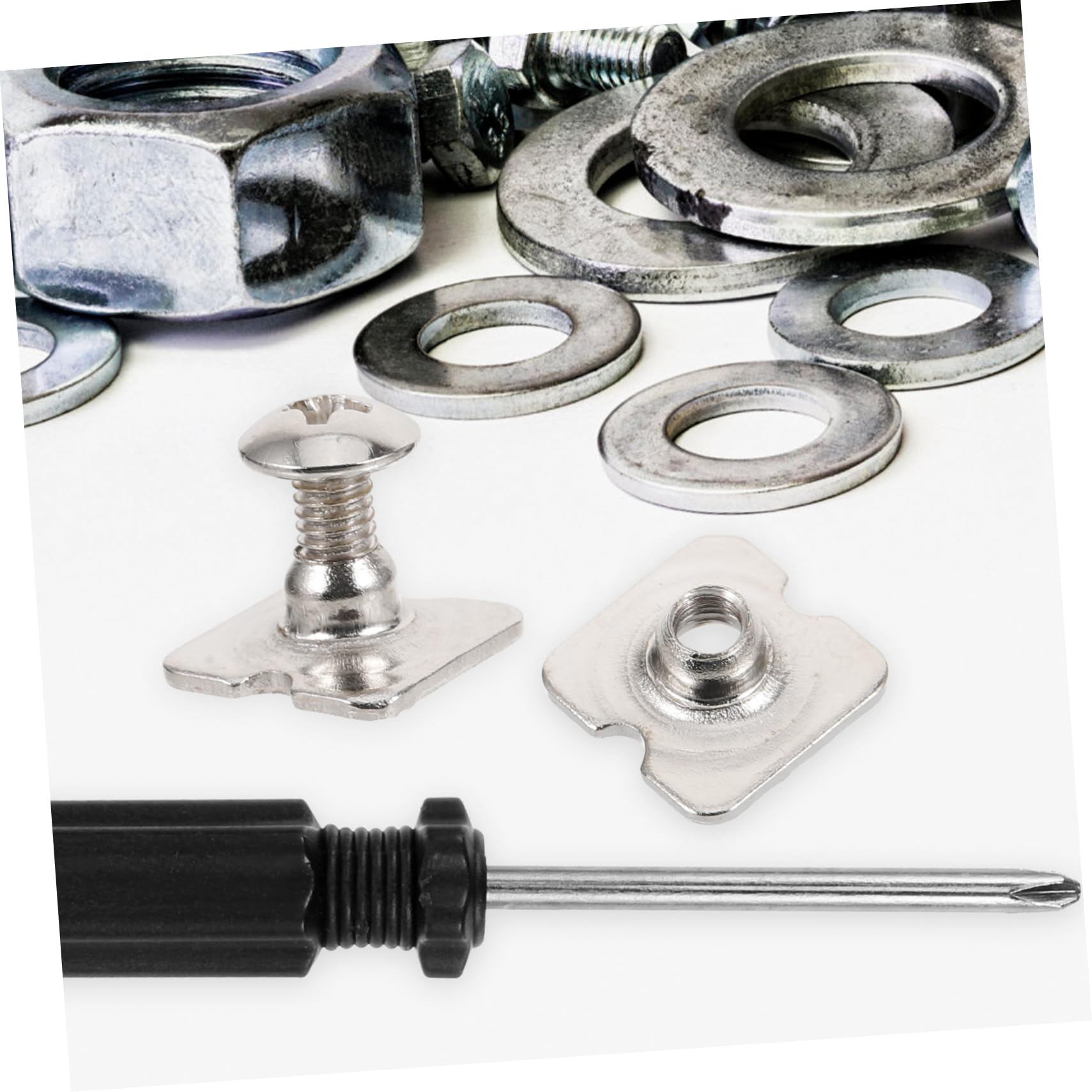 INOOMP Helmet Visor Fasteners Kit - 1 Set of Plastic Nuts & Hardware Components for Face Masks, Goggles & Softball Helmets | Secure Fit for Motorcycle, Sports & Safety Equipment Accessories