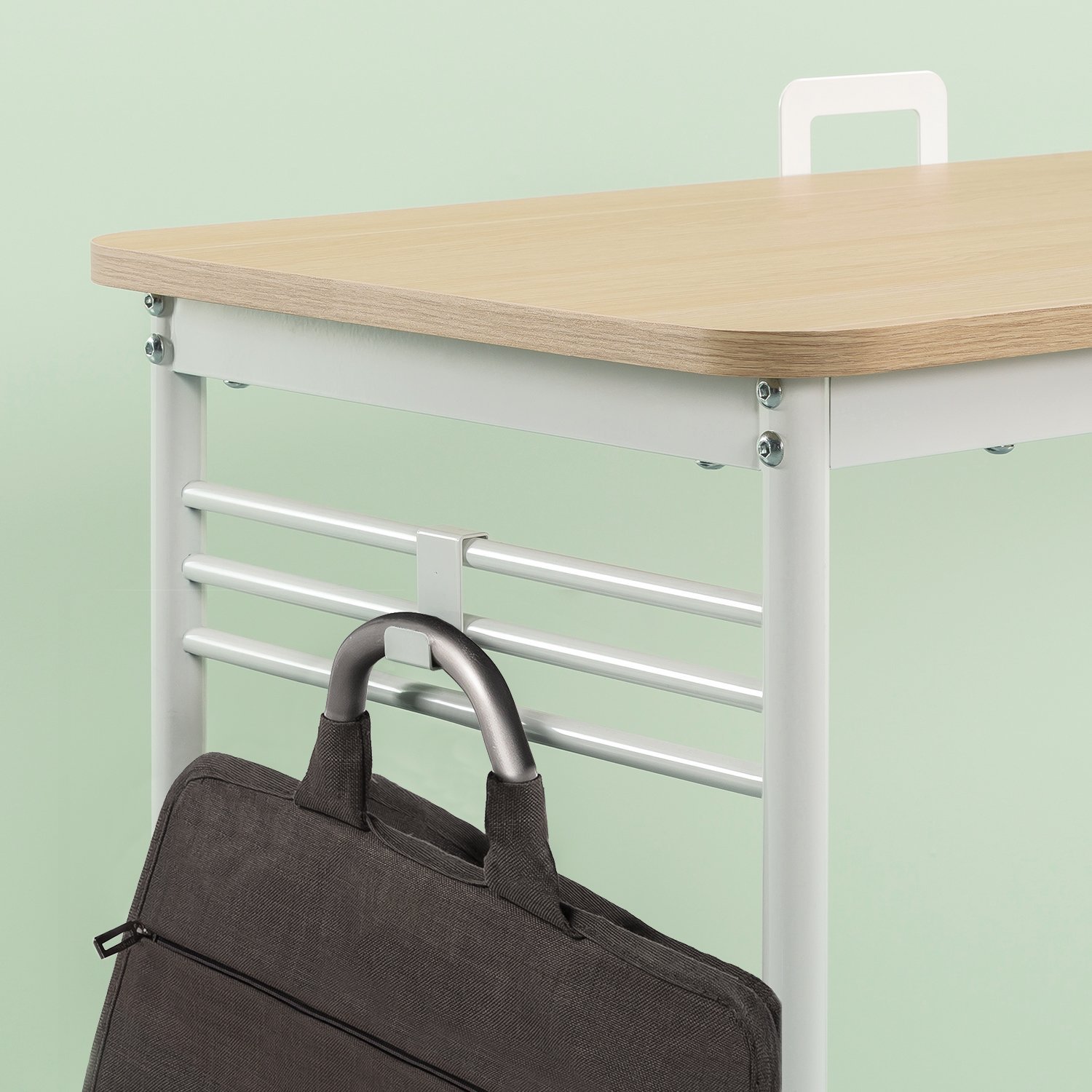 ZINUS Cream Retro Office Desk for Home & Workspace