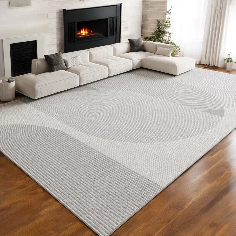 Luxury Velvet Geometric Waterproof Rug for Living Room - Soft, Stain-Resistant & Non-Slip - Perfect for Home Decor, Family Gatherings & Pet-Friendly Spaces